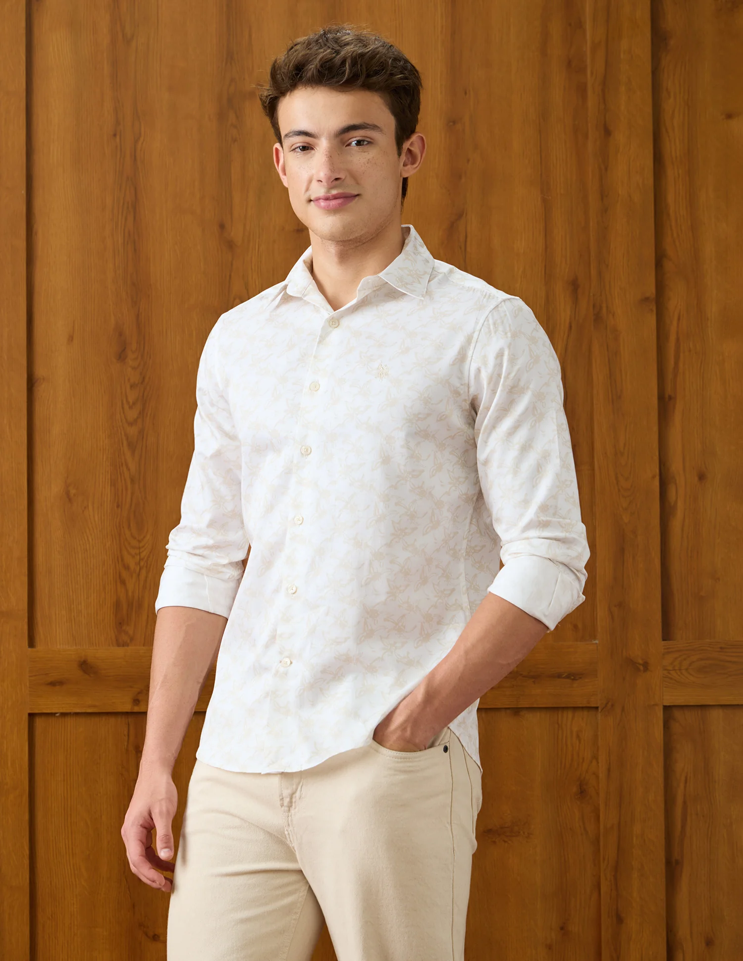 Floral Printed Satin Shirt - Image 4