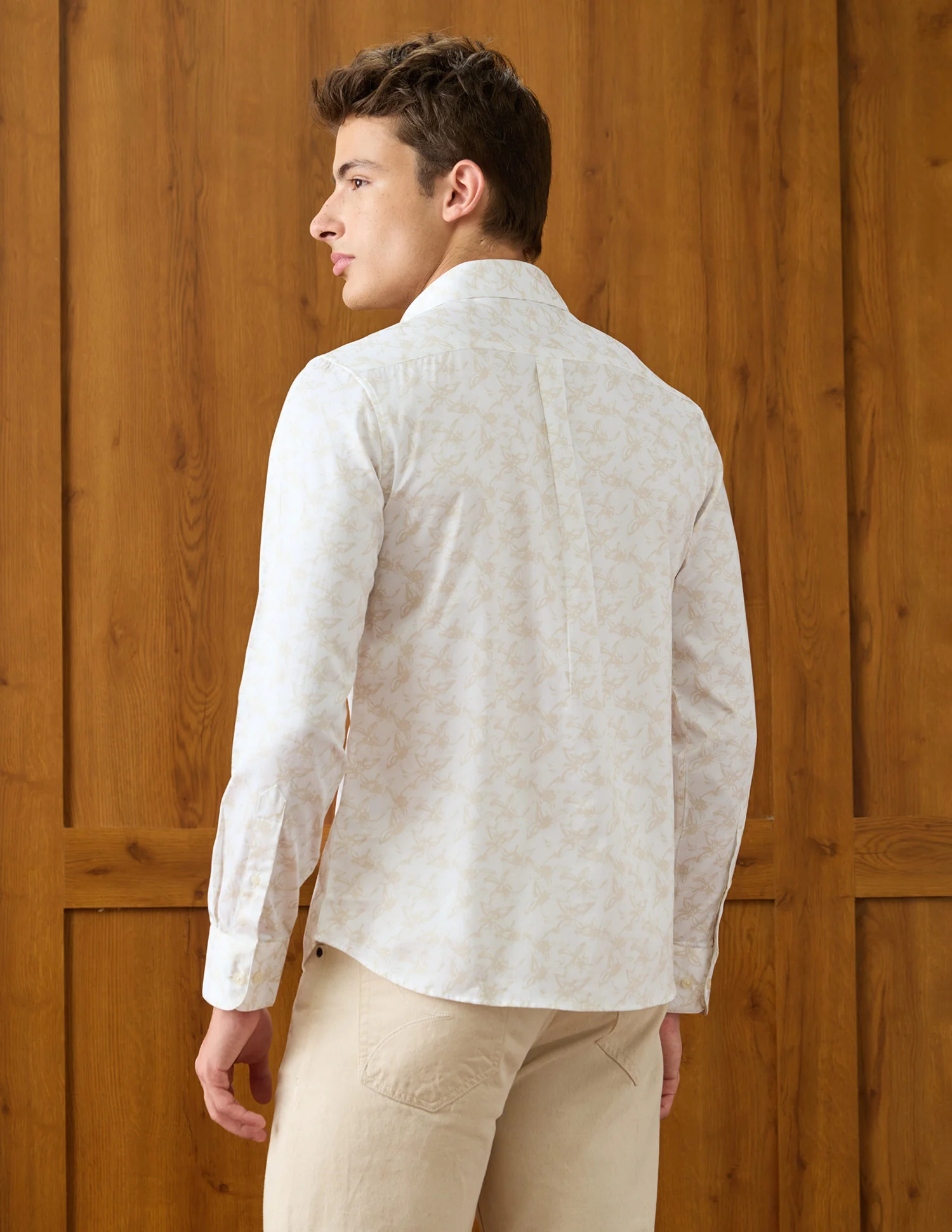 Floral Printed Satin Shirt - Image 5