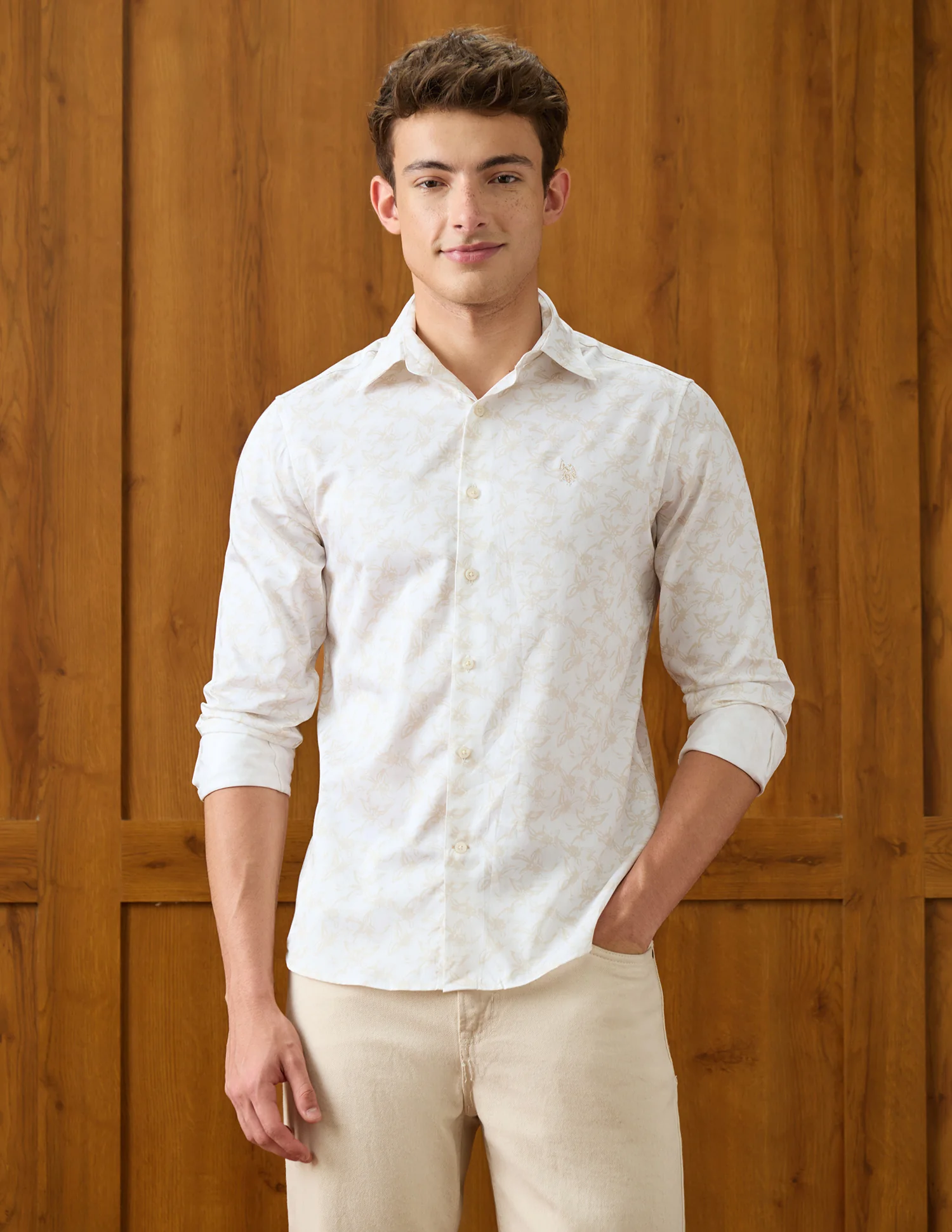 Floral Printed Satin Shirt - Image 6
