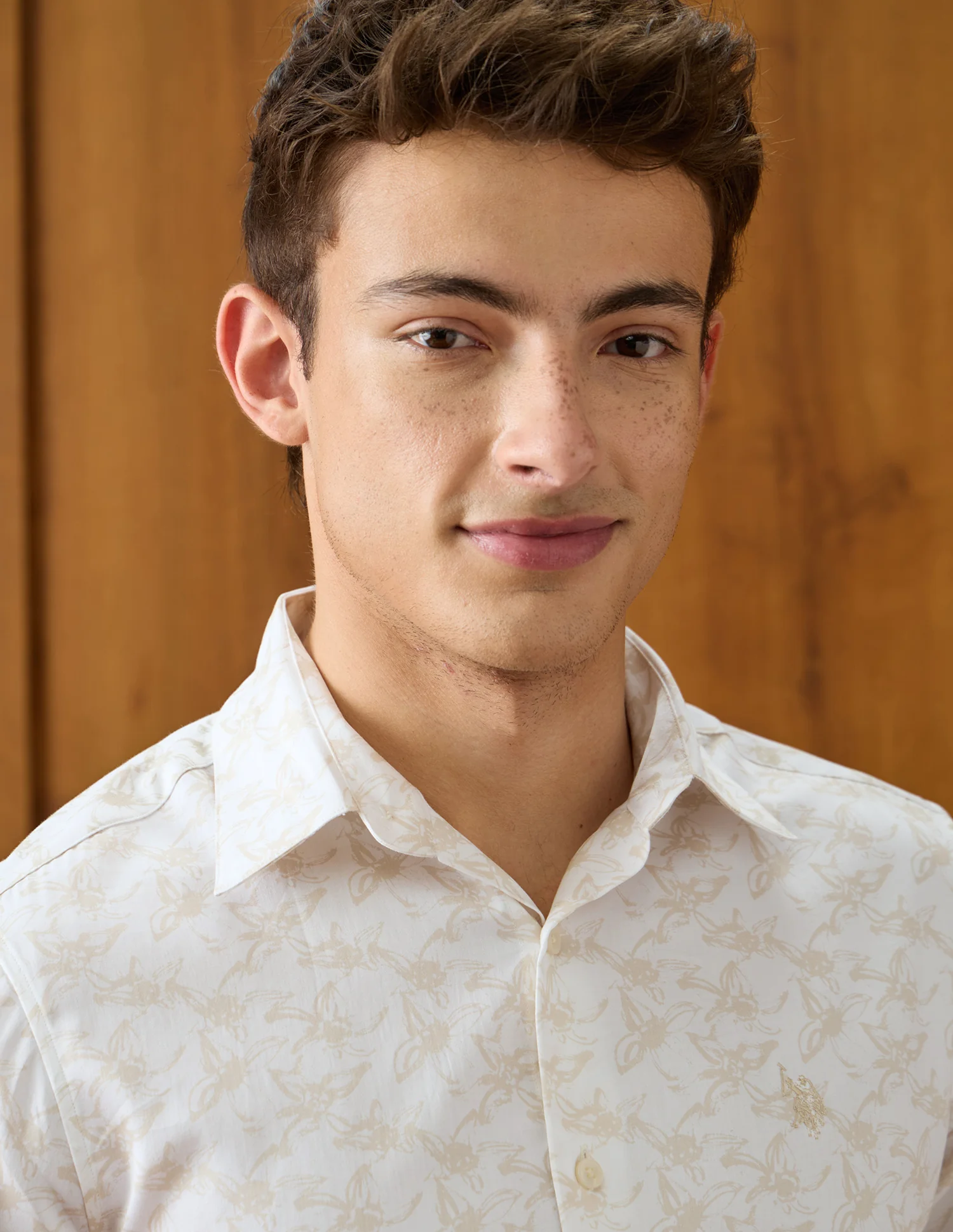 Floral Printed Satin Shirt - Image 7