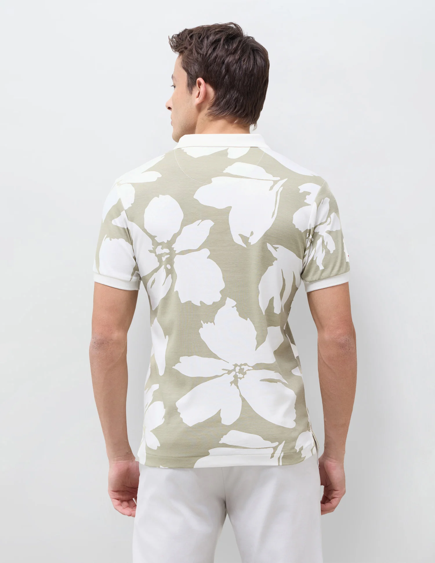 Floral Printed Slim Fit Polo Shirt - Image 5