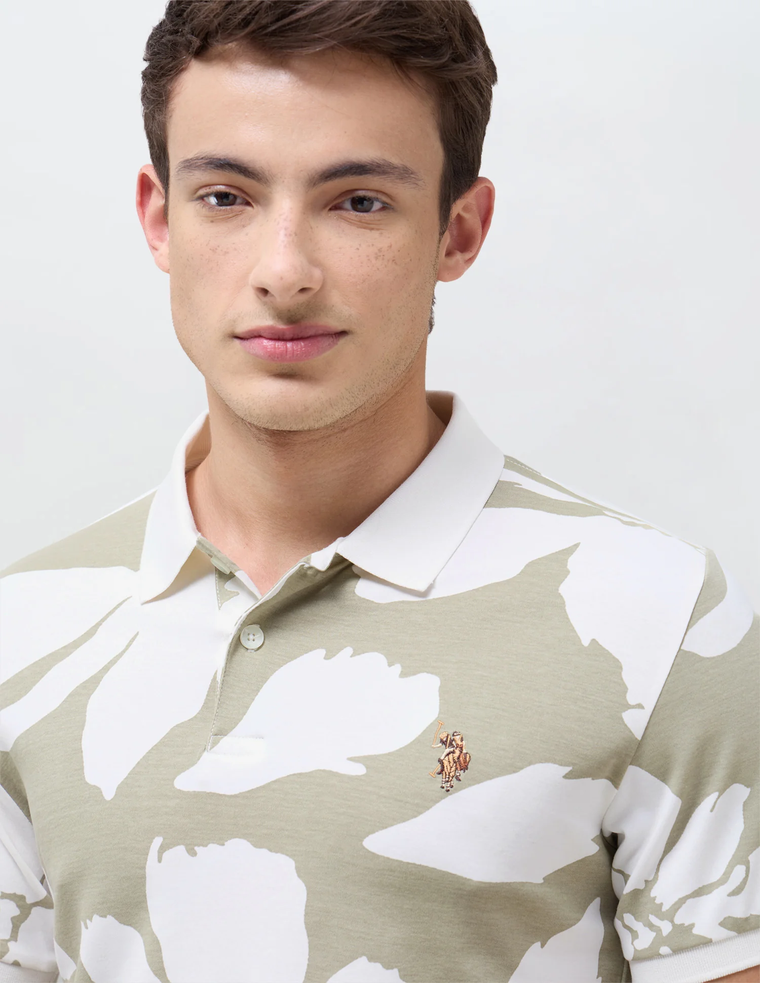 Floral Printed Slim Fit Polo Shirt - Image 7