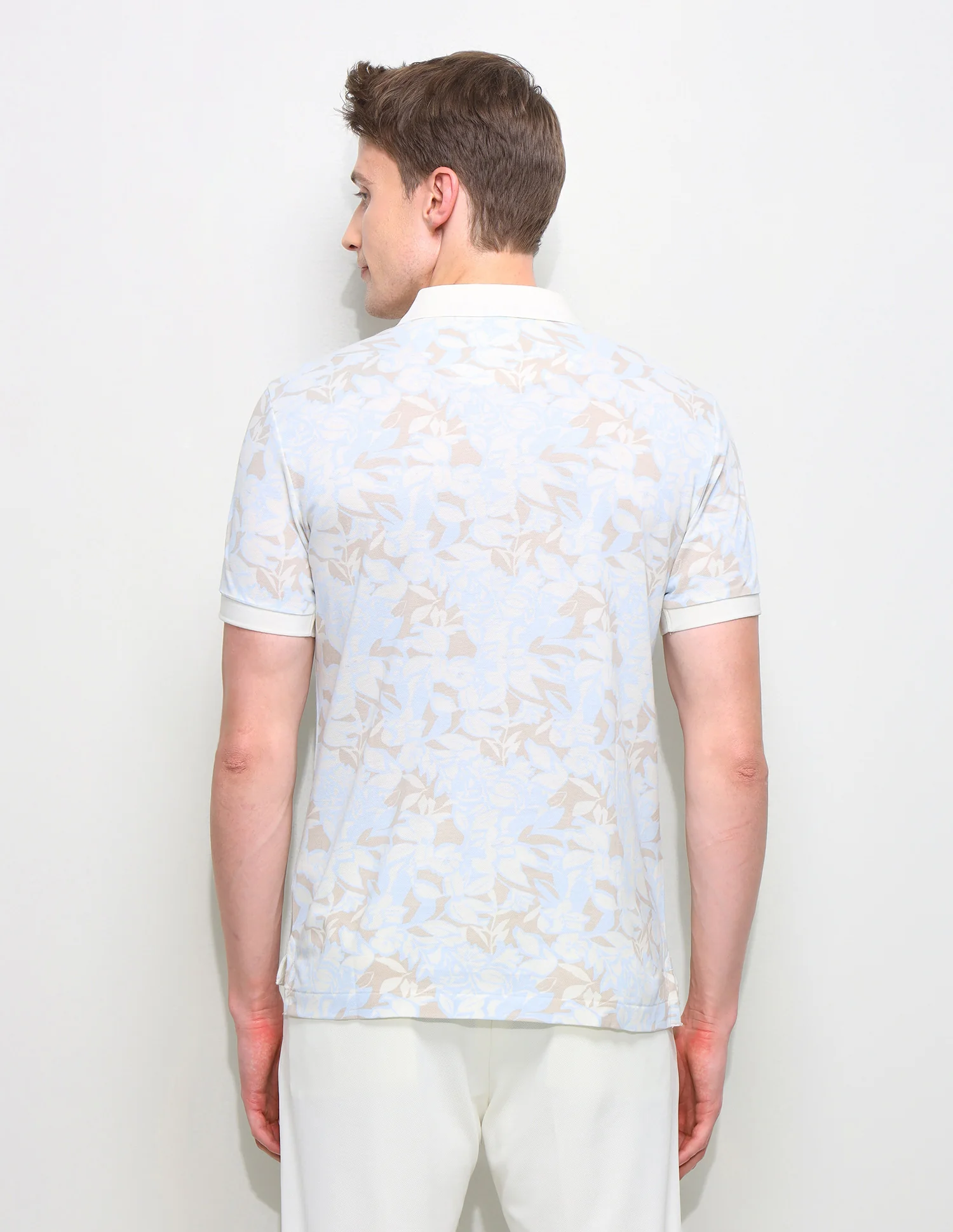 Floral Printed Slim Fit Polo Shirt - Image 5