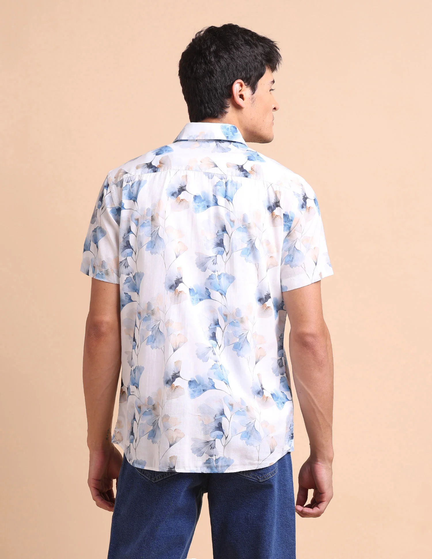 Floral Printed Slim Fit Shirt - Image 5