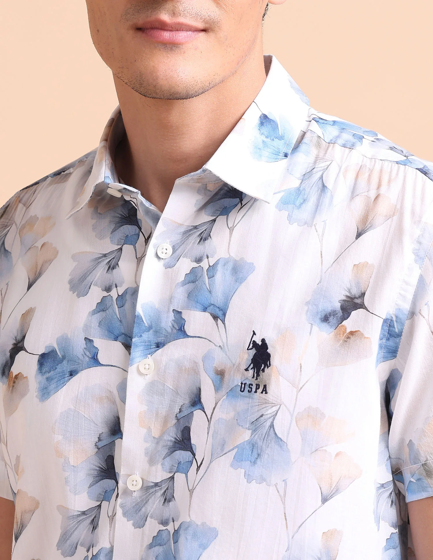 Floral Printed Slim Fit Shirt - Image 7