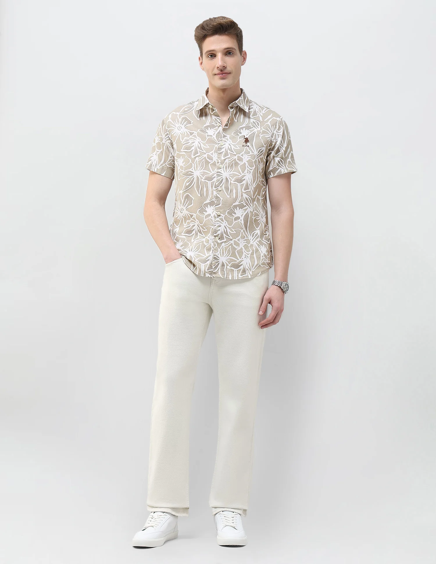 Floral Printed Summer House Shirt - Image 3