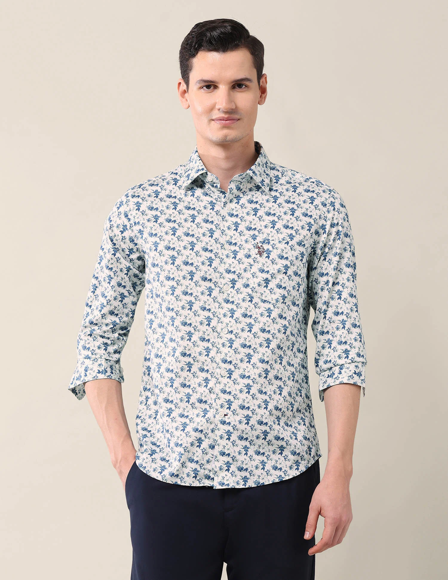 Floral Tailored Fit Shirt - Image 6