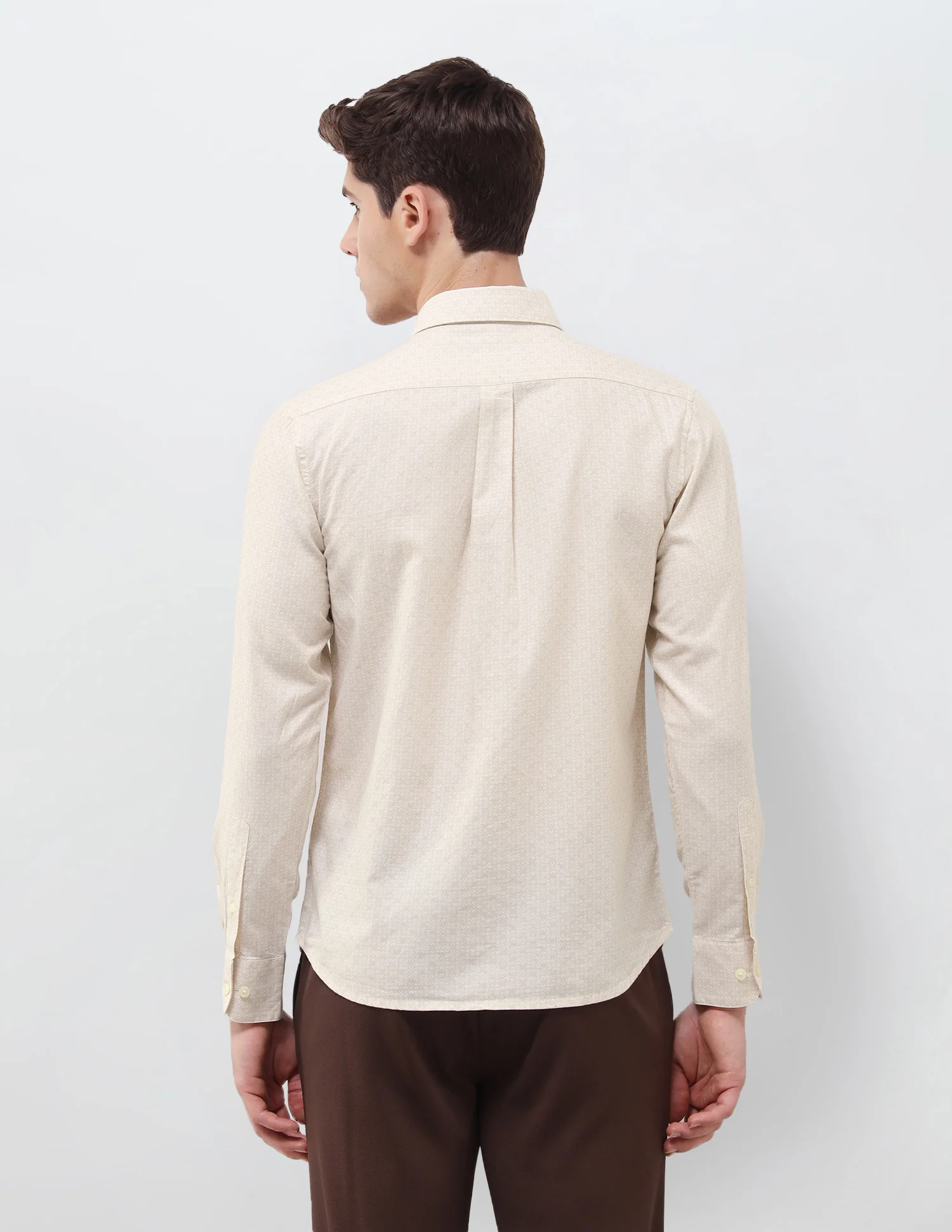 Geometric Printed Oxford Shirt - Image 5
