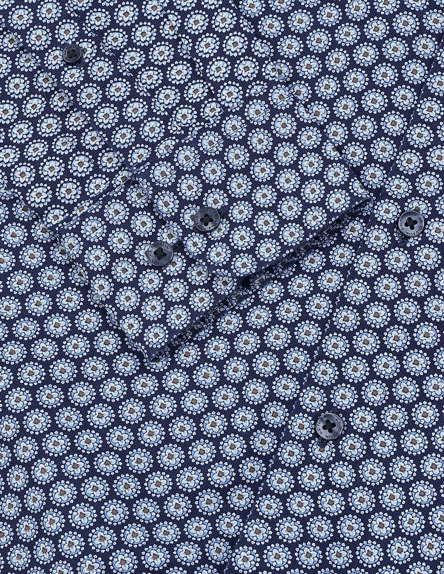 Geometric Printed Oxford Shirt - Image 8