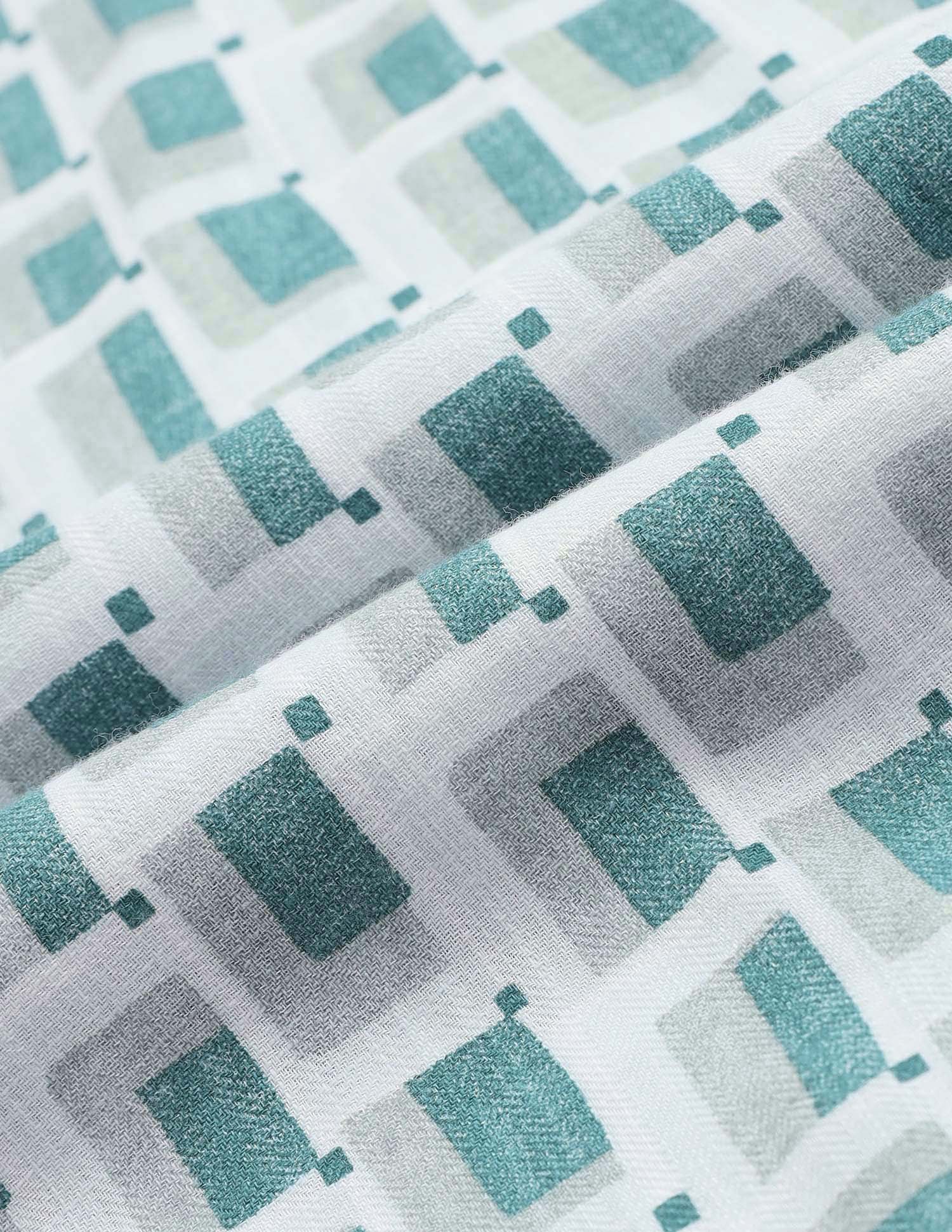 Geometric Printed Pure Cotton Shirt - Image 2