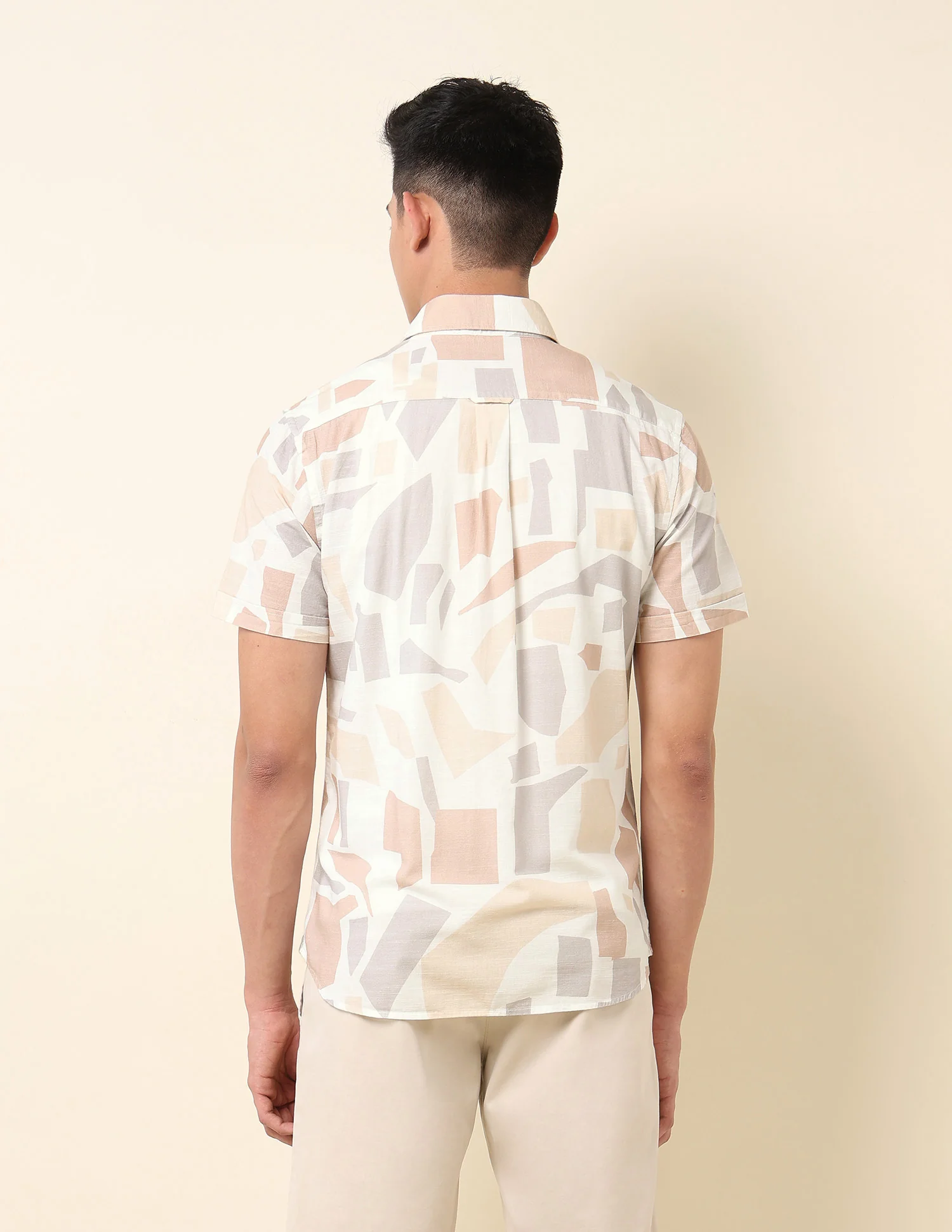 Geometric Printed Pure Cotton Shirt - Image 5
