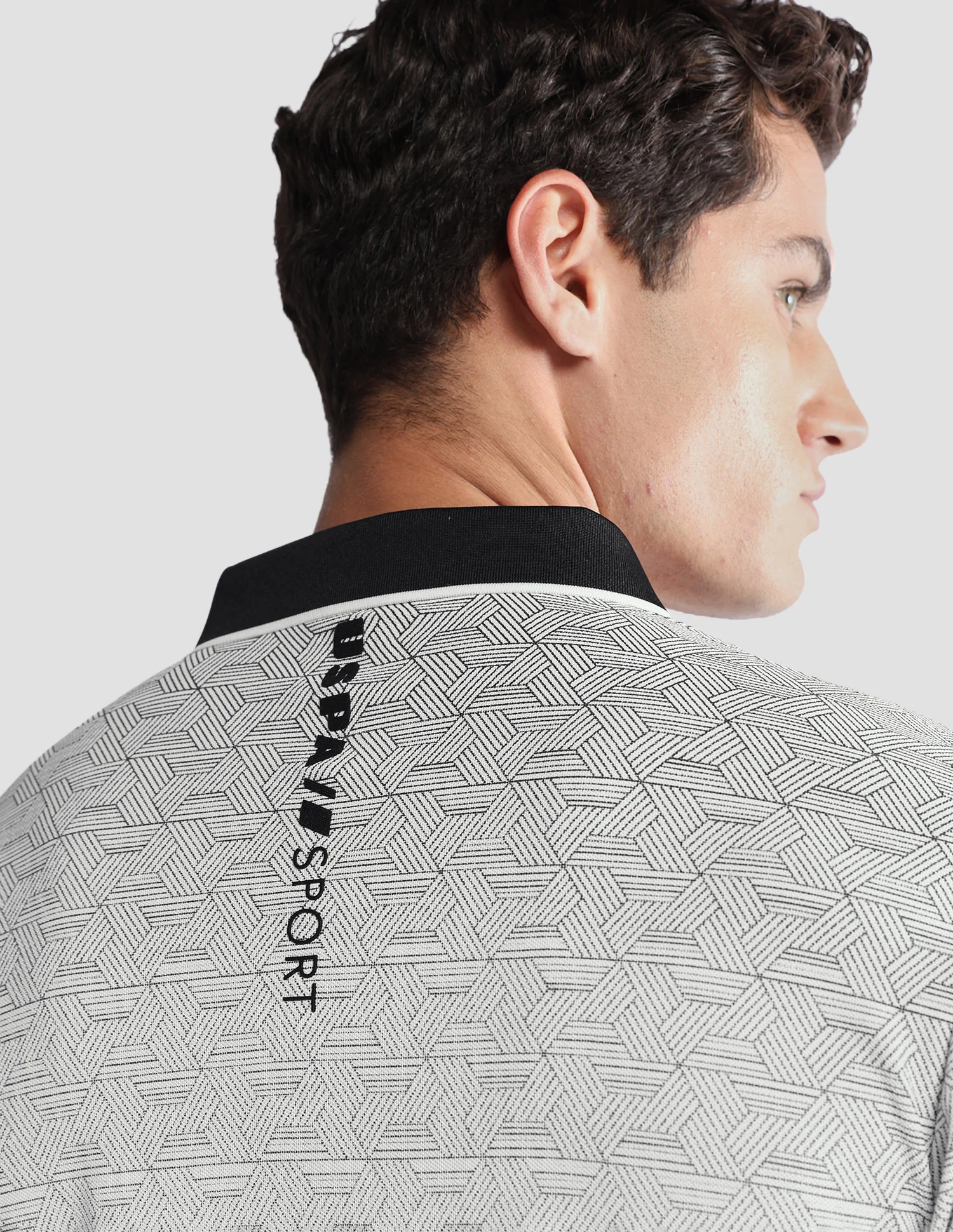 Geometric Printed Regular Fit Active Polo Shirt - Image 8