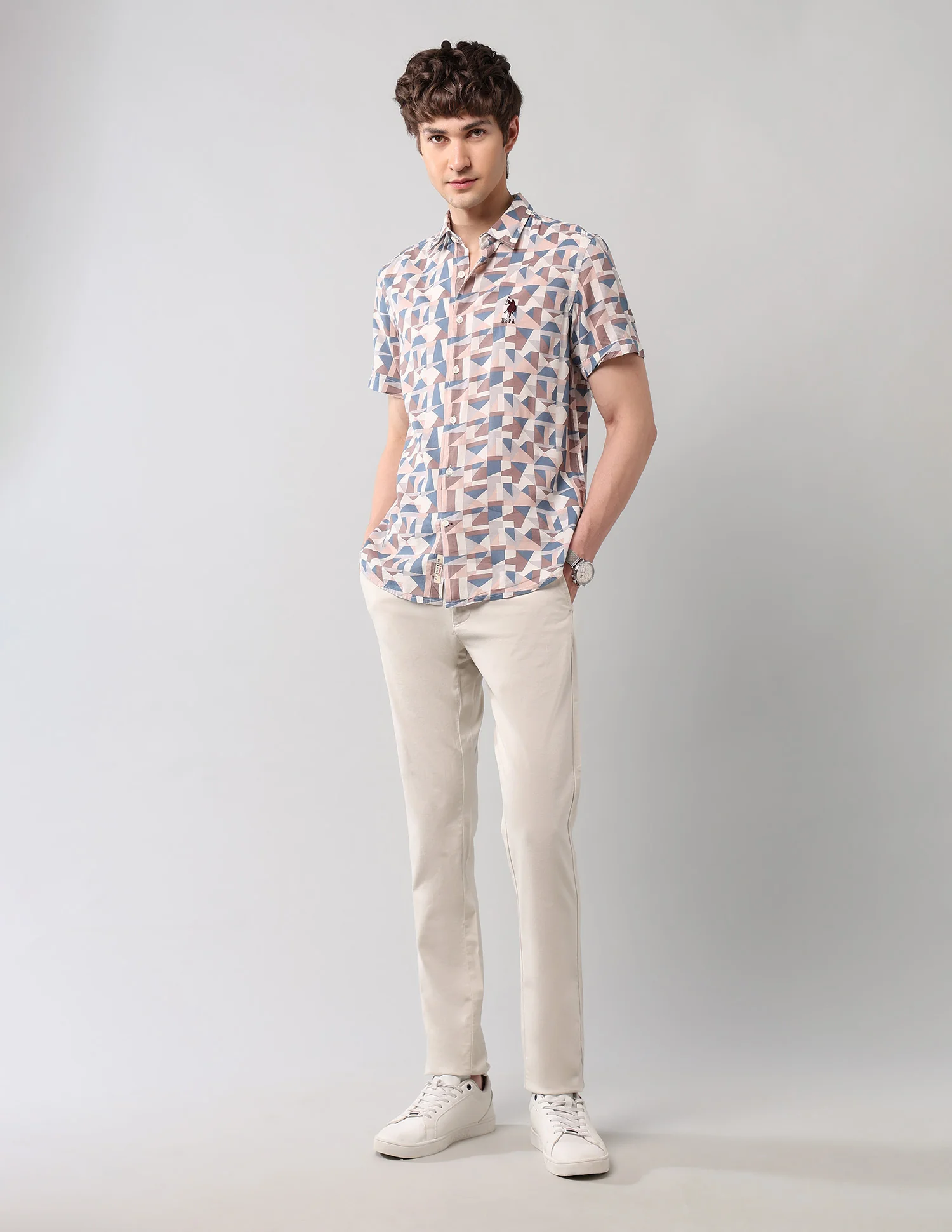 Geometric Printed Regular Fit Shirt - Image 3