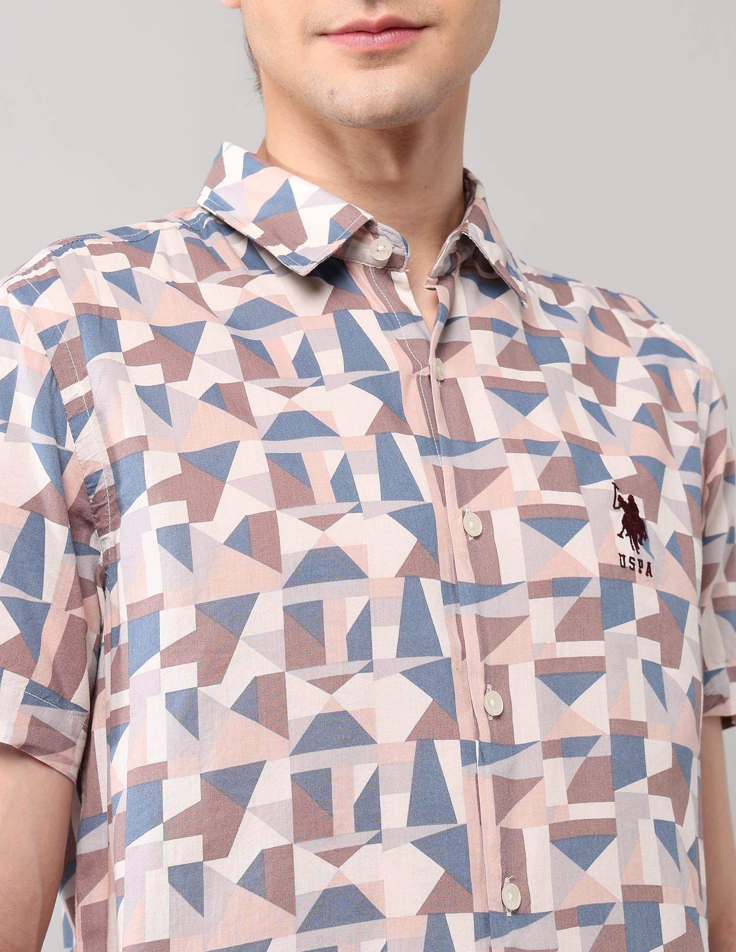 Geometric Printed Regular Fit Shirt - Image 7