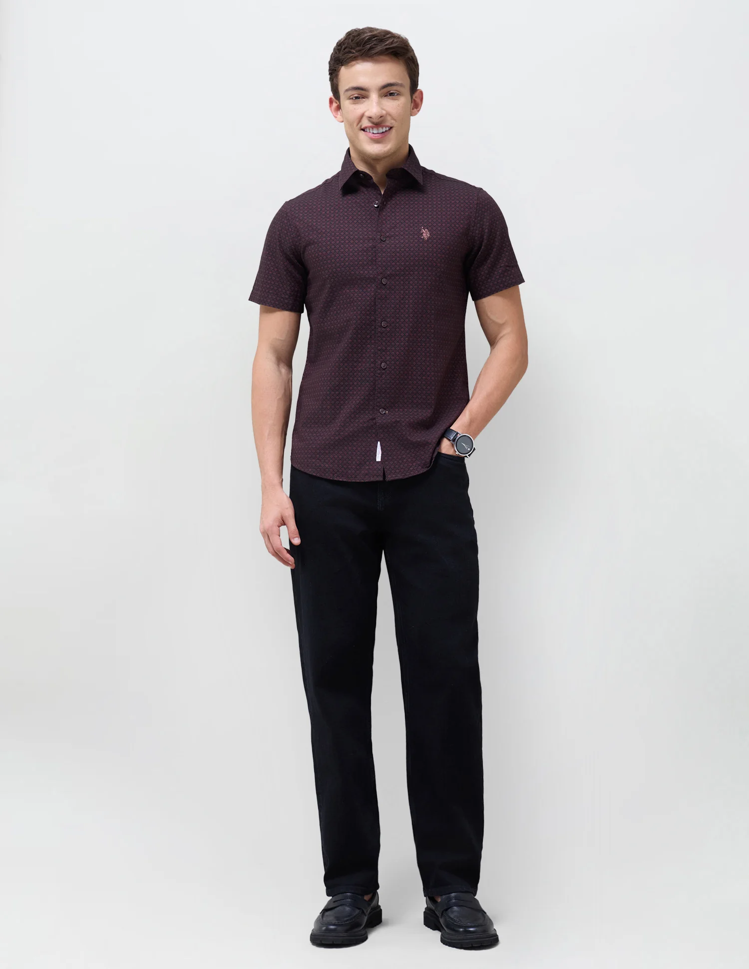 Geometric Printed Regular Fit Shirt - Image 3