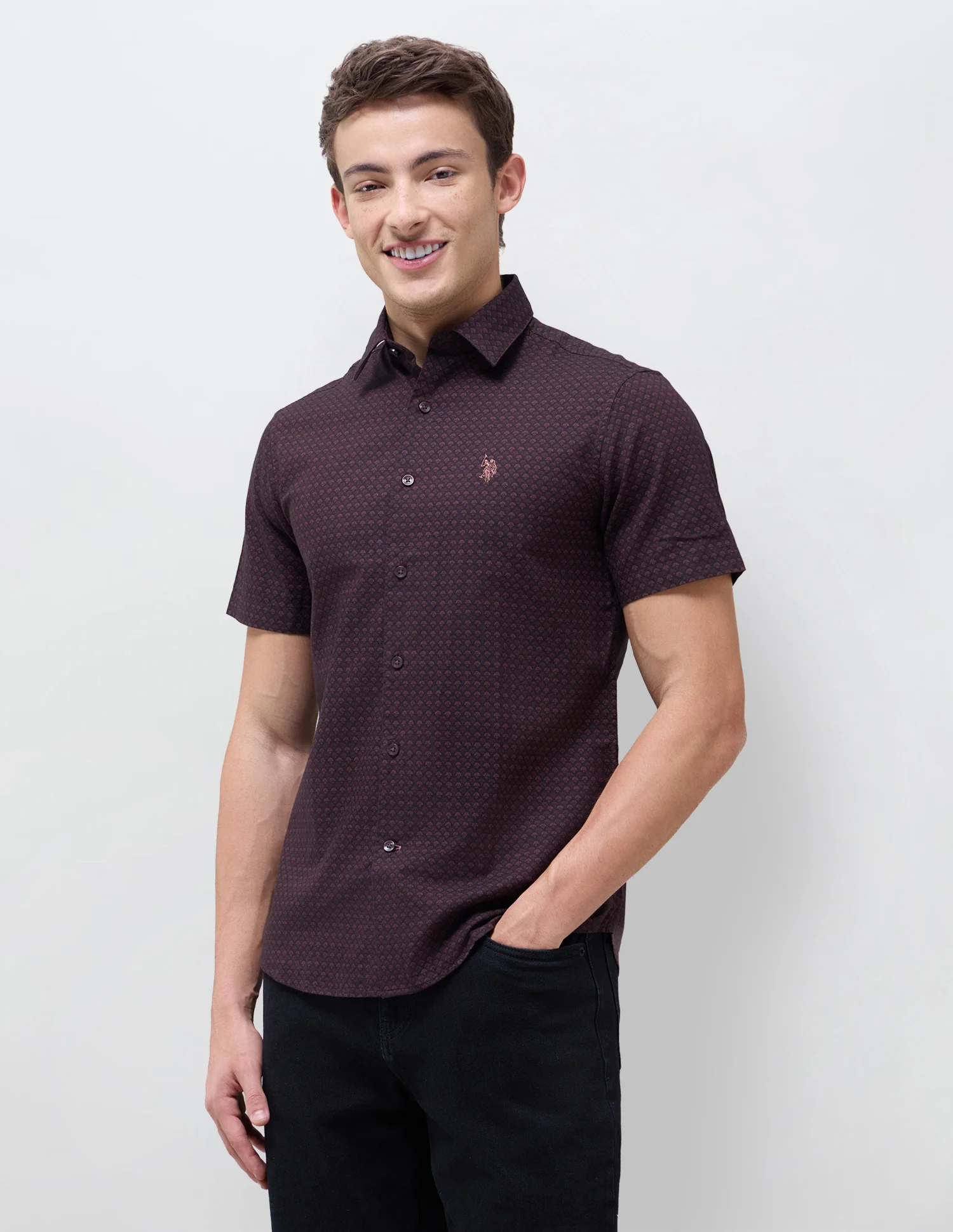 Geometric Printed Regular Fit Shirt - Image 4