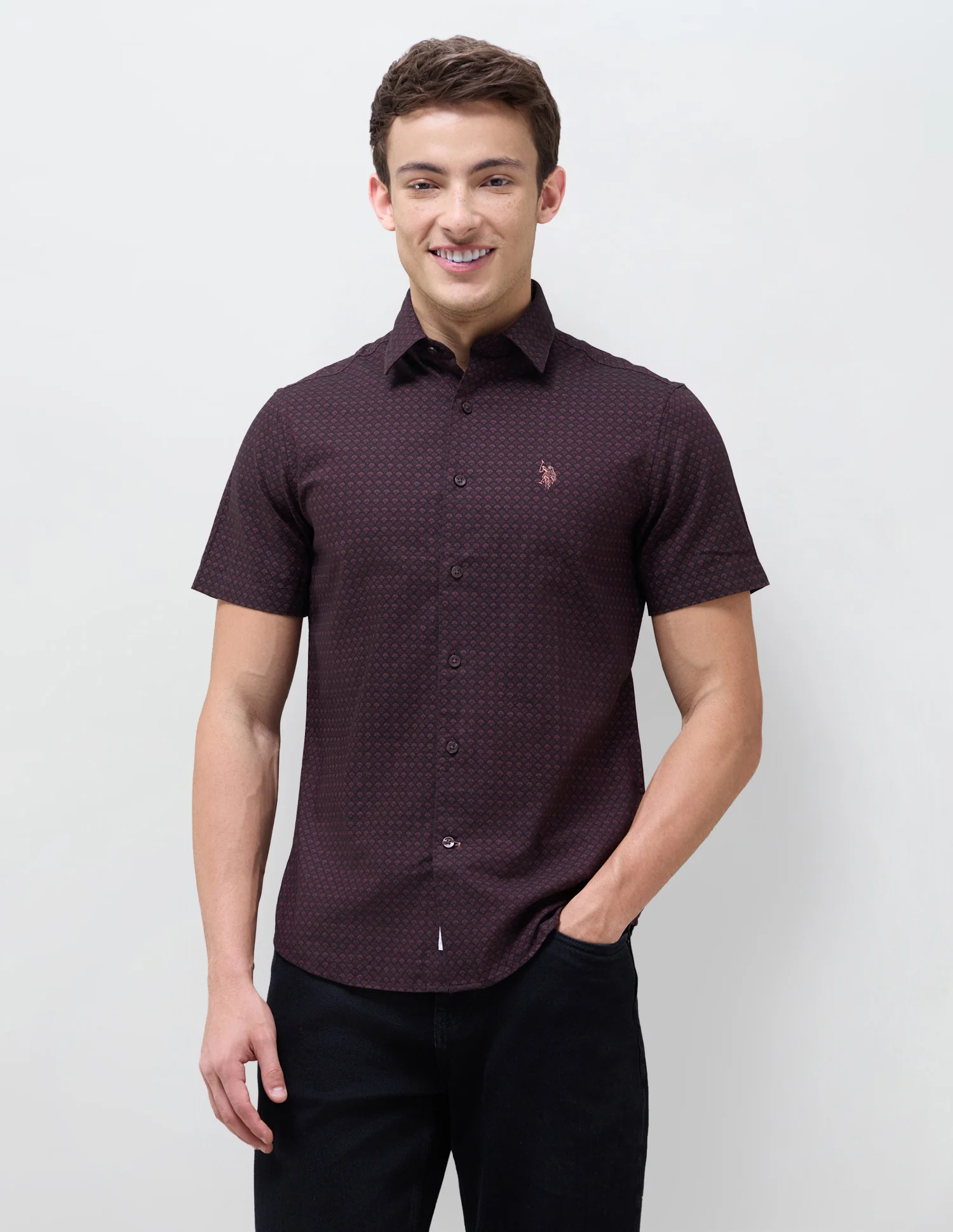 Geometric Printed Regular Fit Shirt - Image 6
