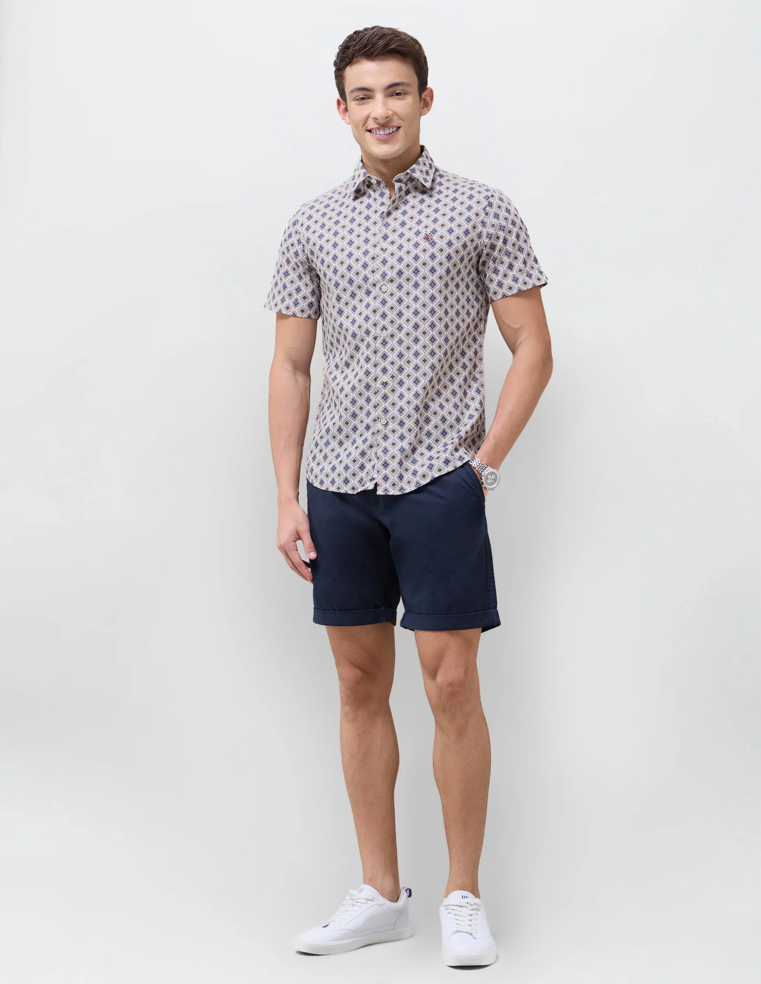 Geometric Printed Regular Fit Shirt - Image 3