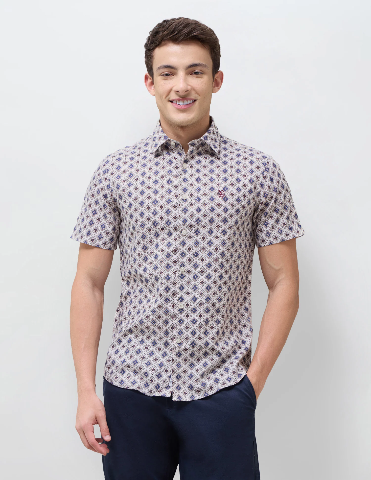 Geometric Printed Regular Fit Shirt - Image 6