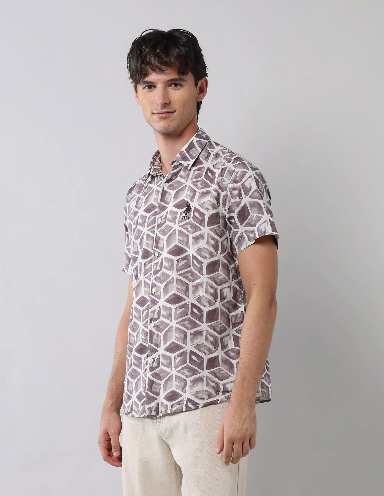 Geometric Printed Regular Fit Shirt - Image 4