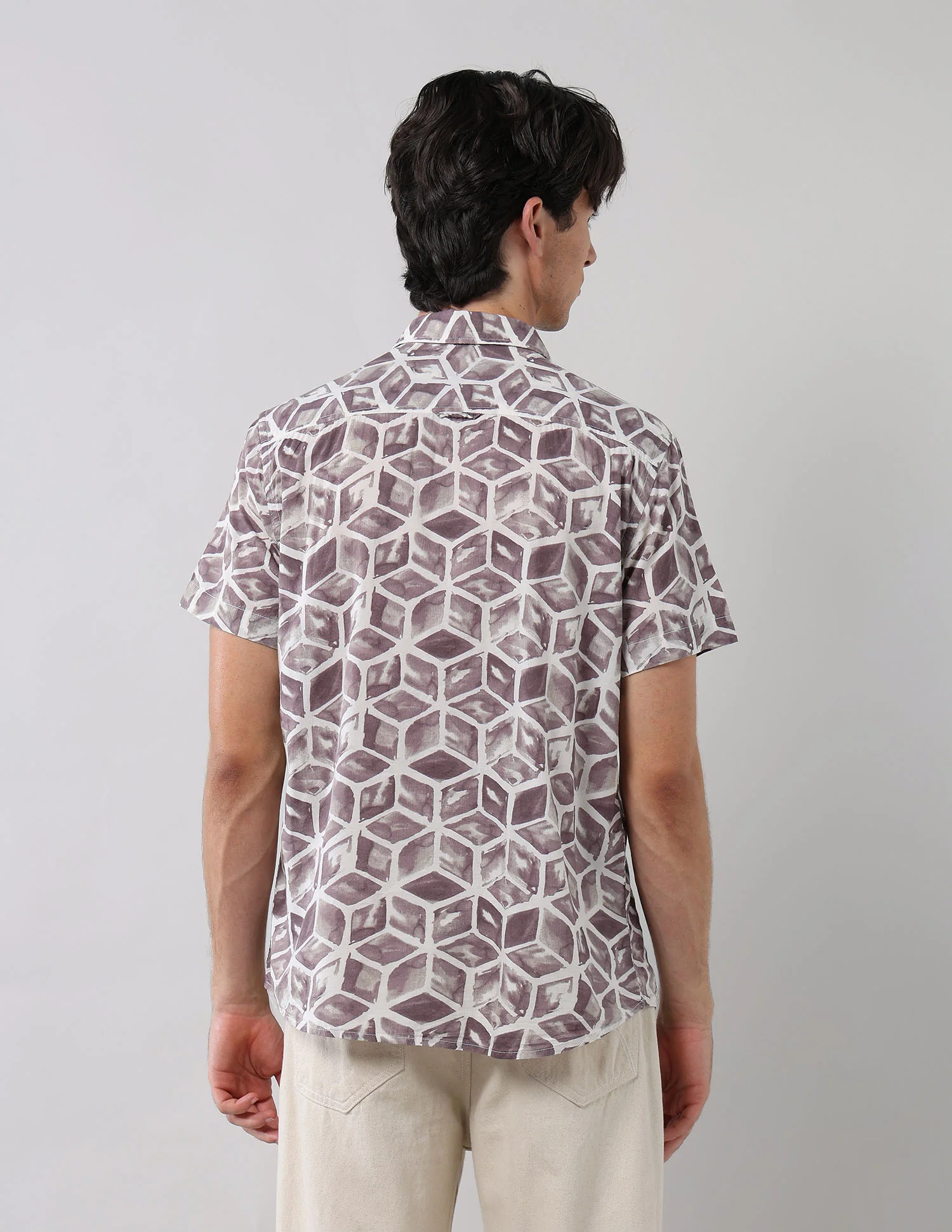 Geometric Printed Regular Fit Shirt - Image 5