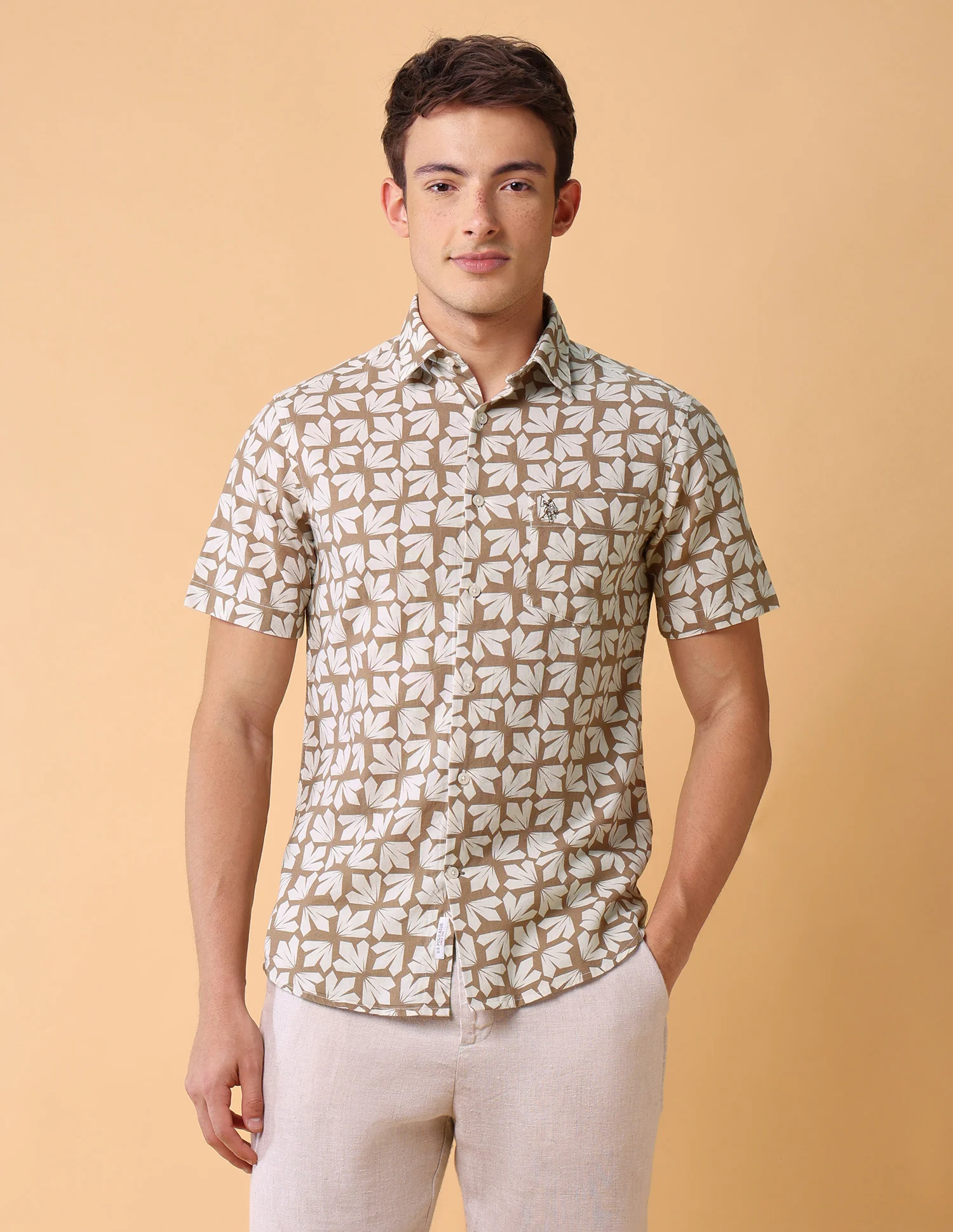 Geometric Printed Regular Fit Shirt - Image 6
