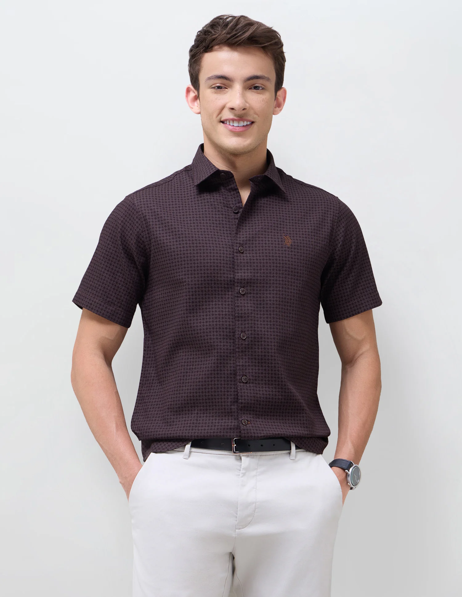 Geometric Printed Regular Fit Shirt