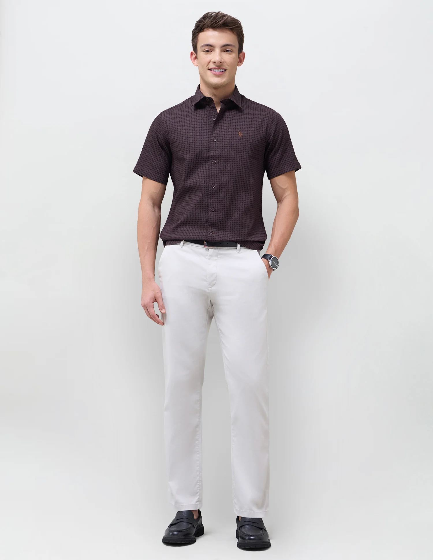 Geometric Printed Regular Fit Shirt - Image 3
