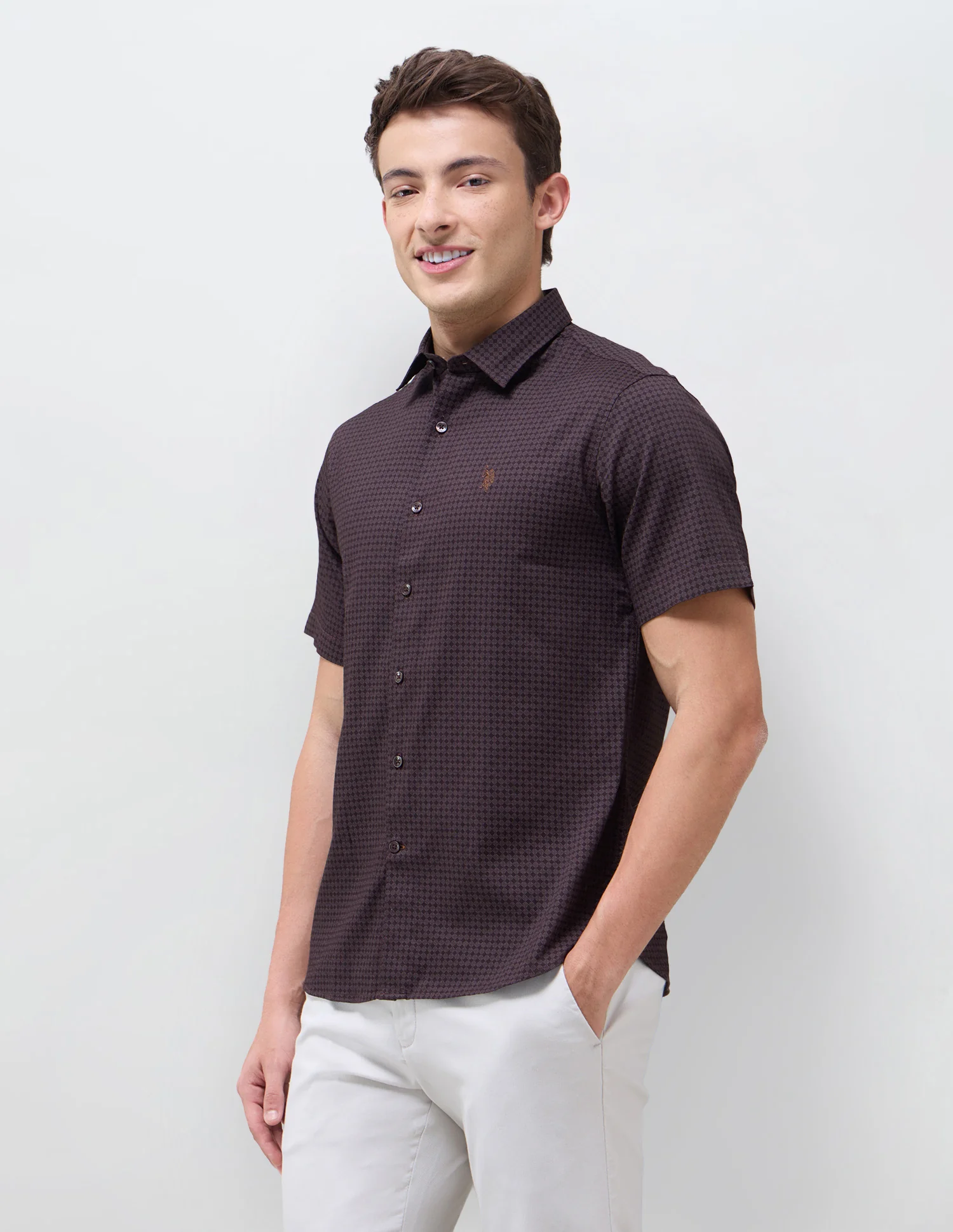 Geometric Printed Regular Fit Shirt - Image 4