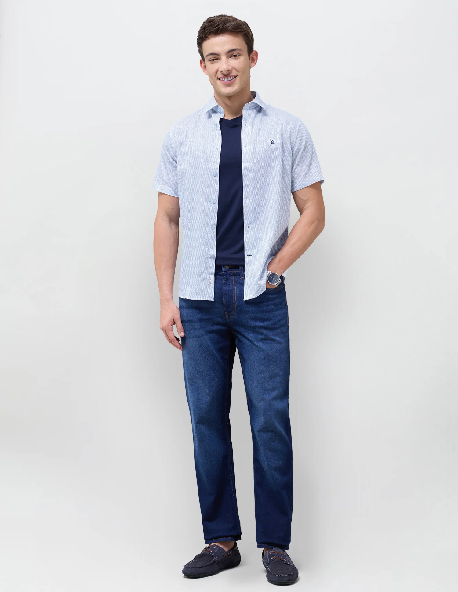 Geometric Printed Regular Fit Shirt - Image 3