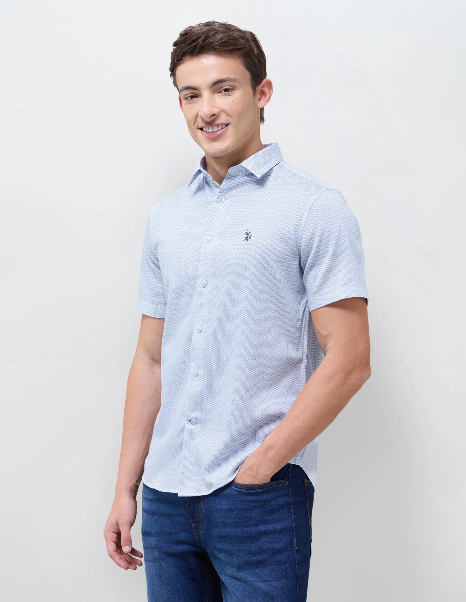 Geometric Printed Regular Fit Shirt - Image 4