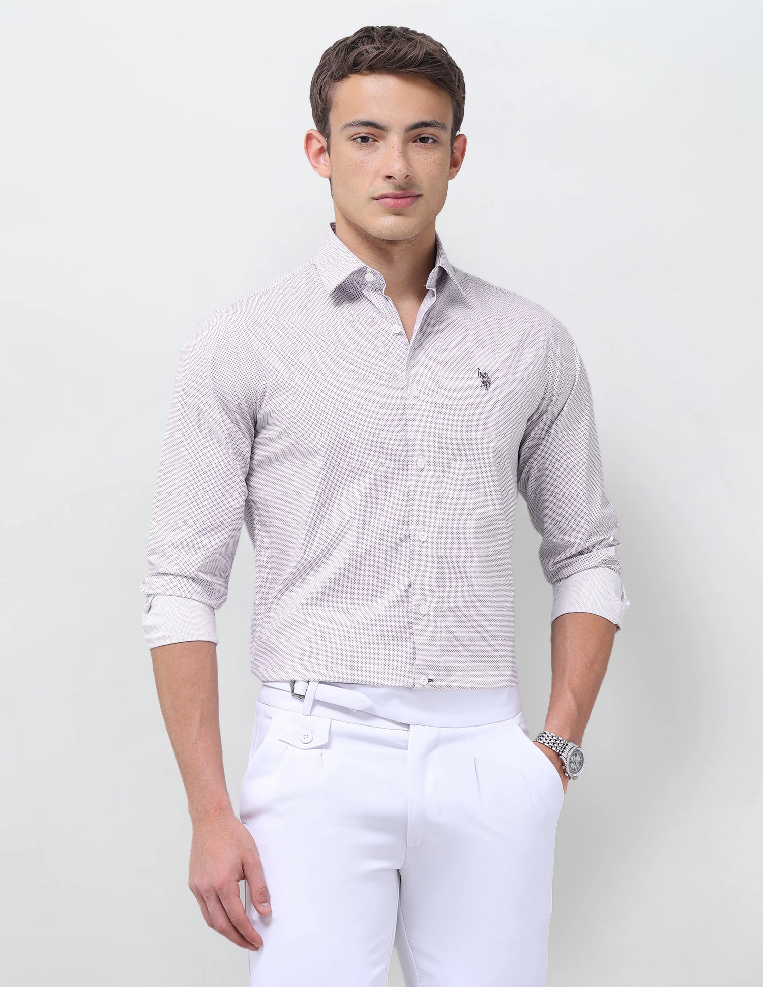 Geometric Printed Regular Fit Shirt