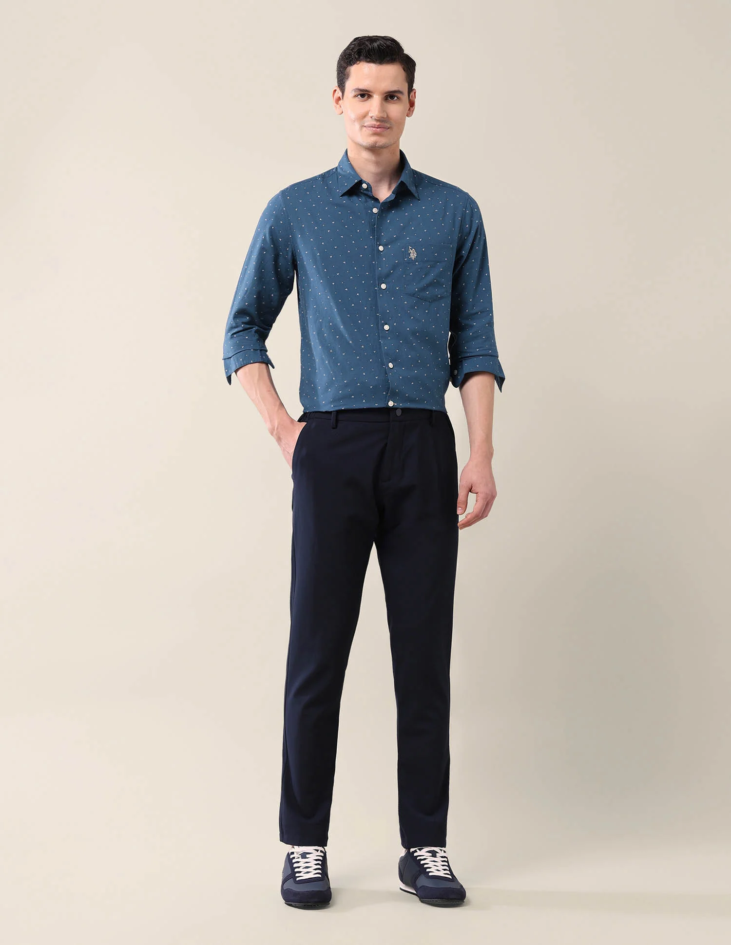 Geometric Tailored Fit Shirt - Image 3