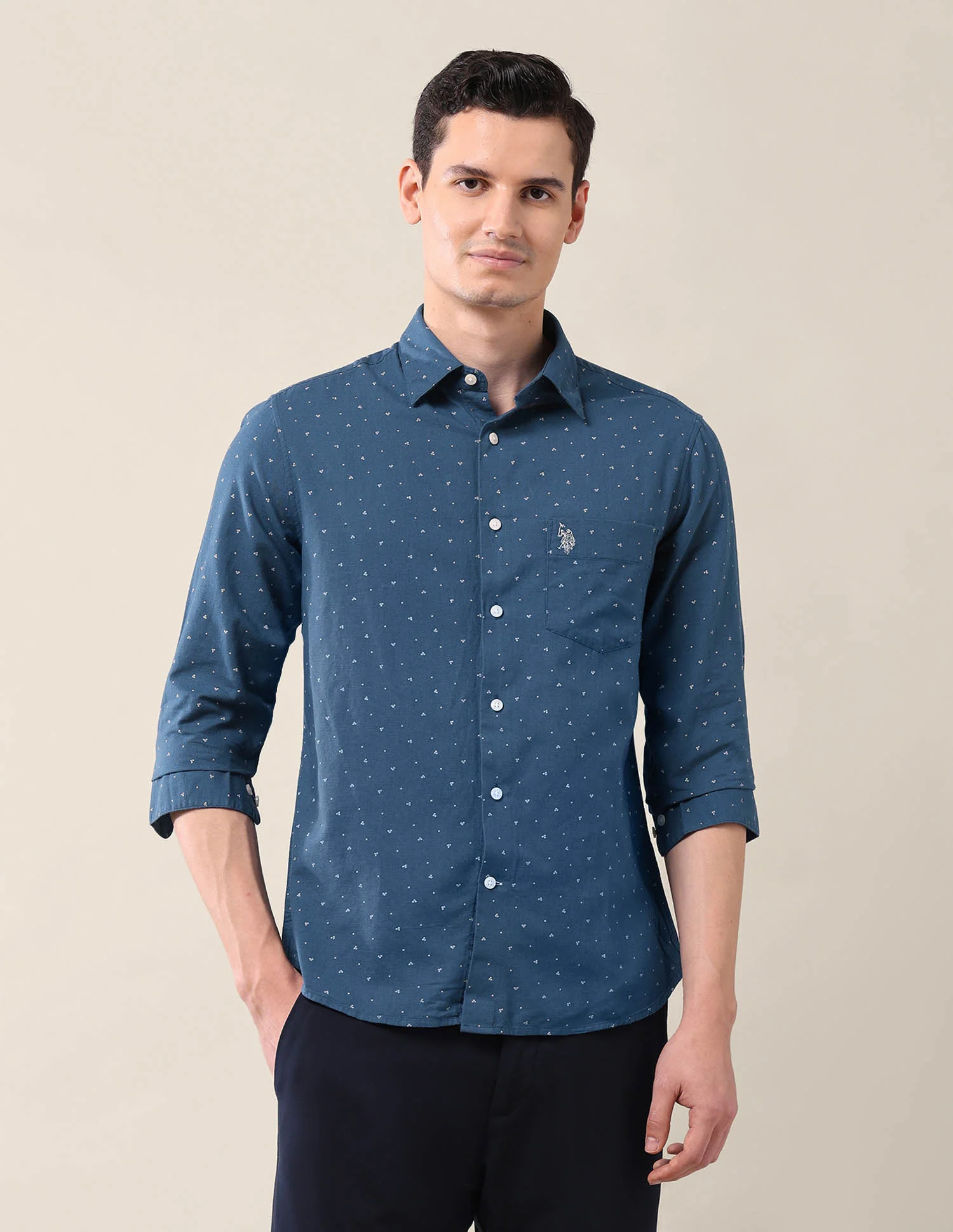 Geometric Tailored Fit Shirt - Image 6
