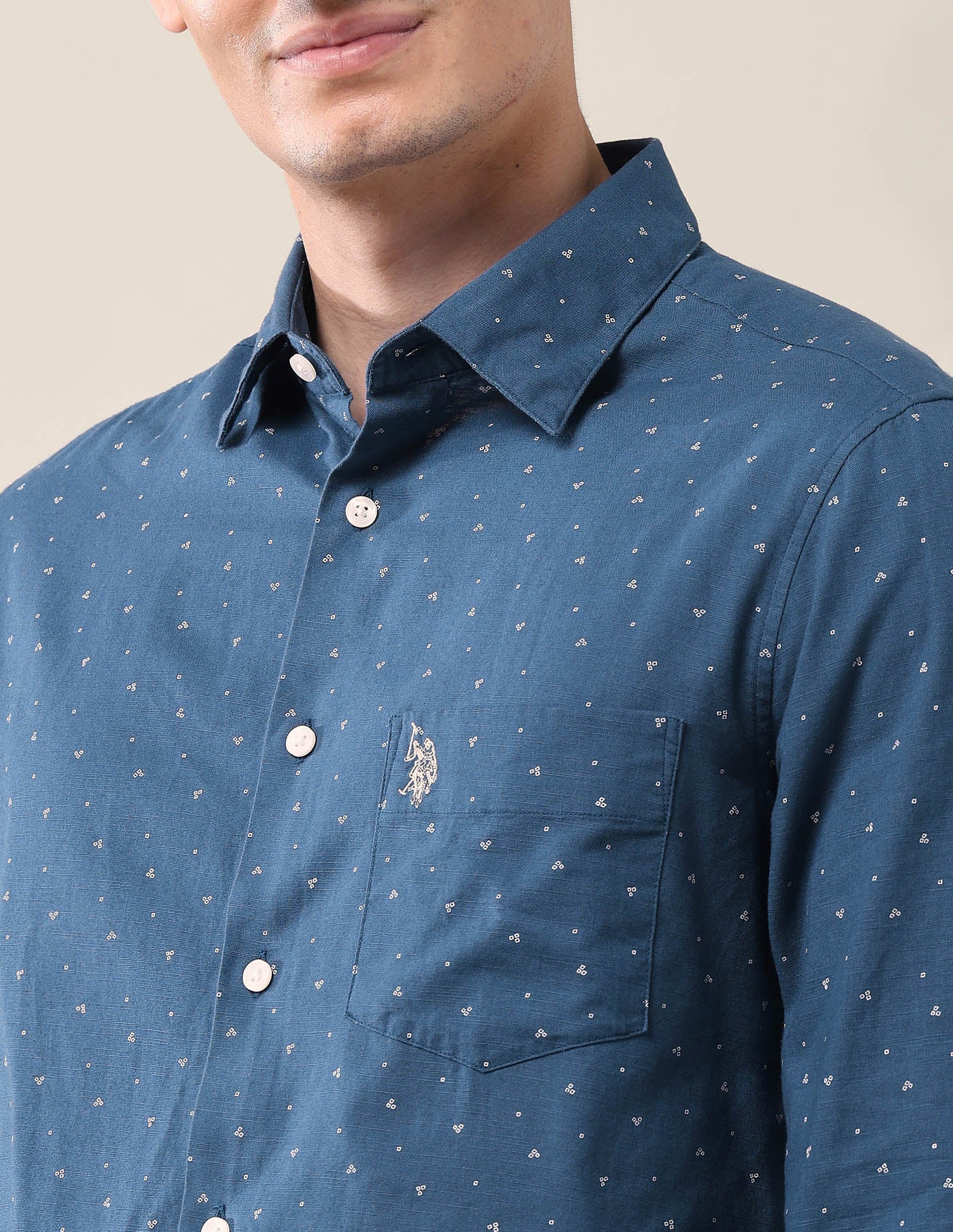 Geometric Tailored Fit Shirt - Image 7