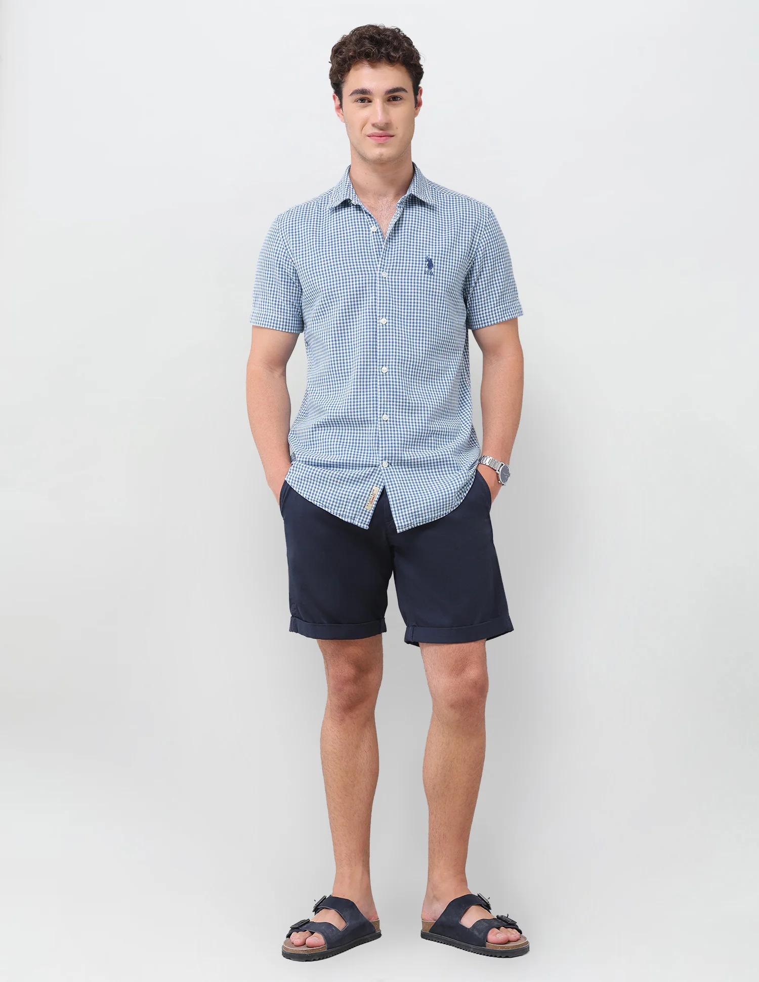 Gingham Checked Regular Fit Shirt - Image 3
