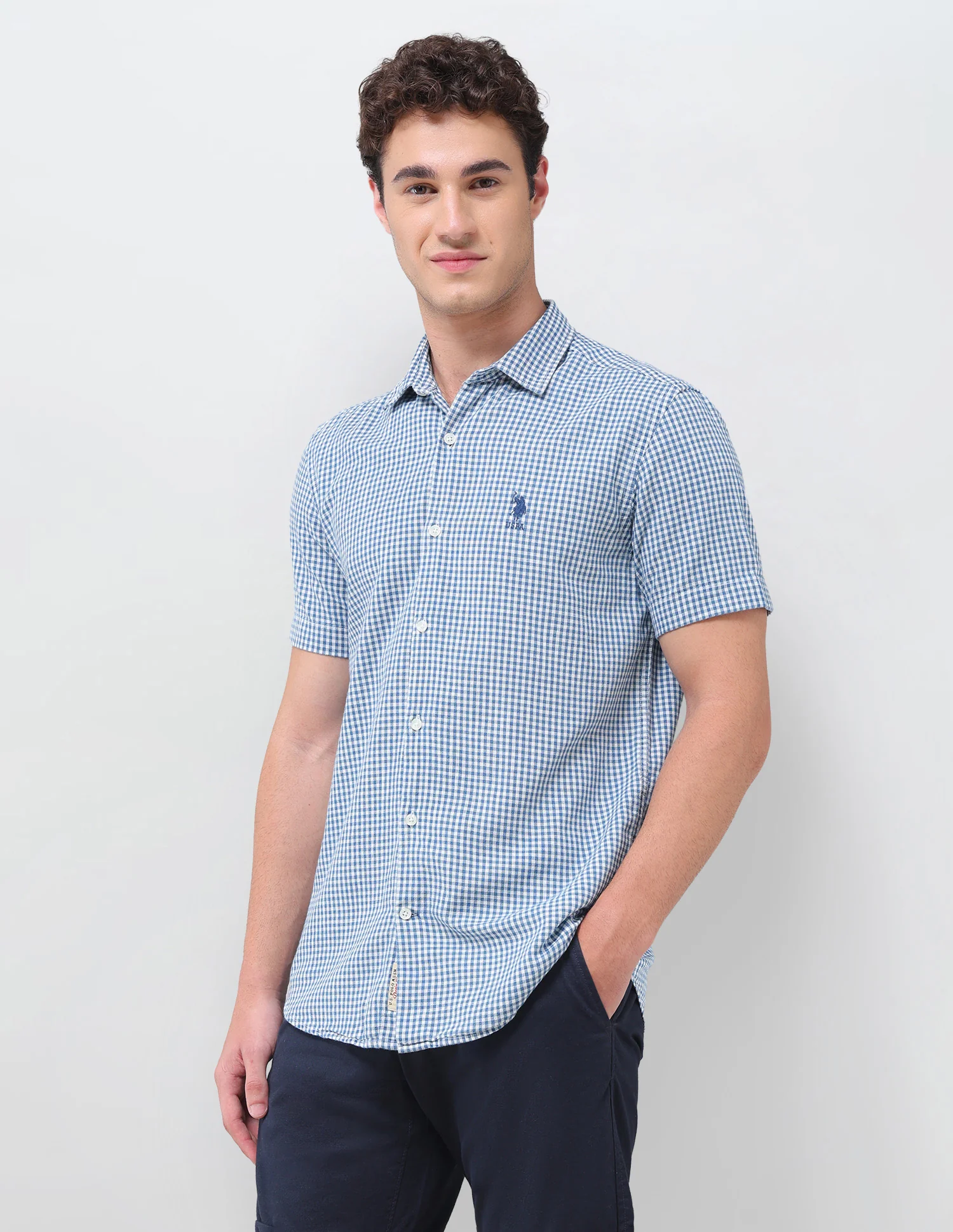 Gingham Checked Regular Fit Shirt - Image 4