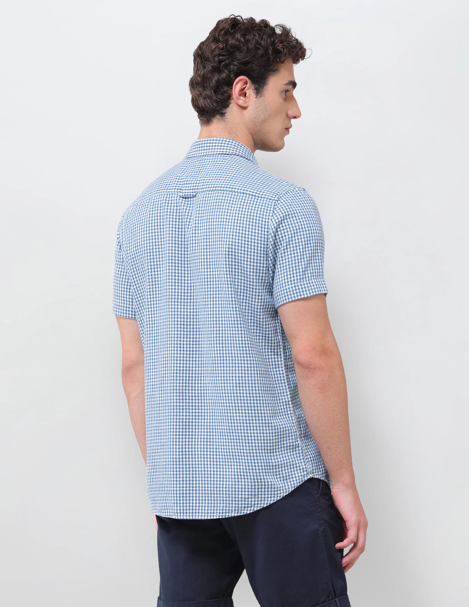 Gingham Checked Regular Fit Shirt - Image 5