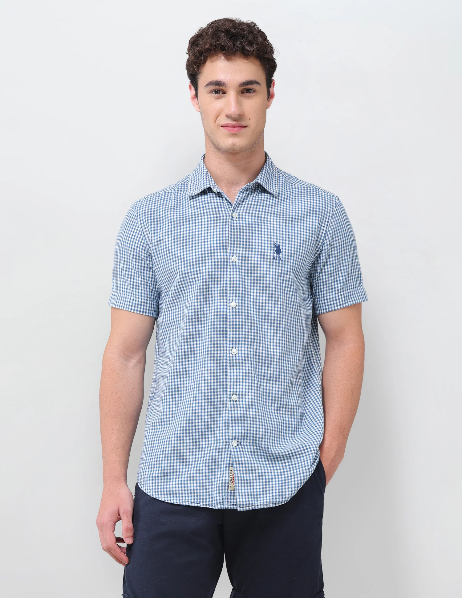 Gingham Checked Regular Fit Shirt - Image 6