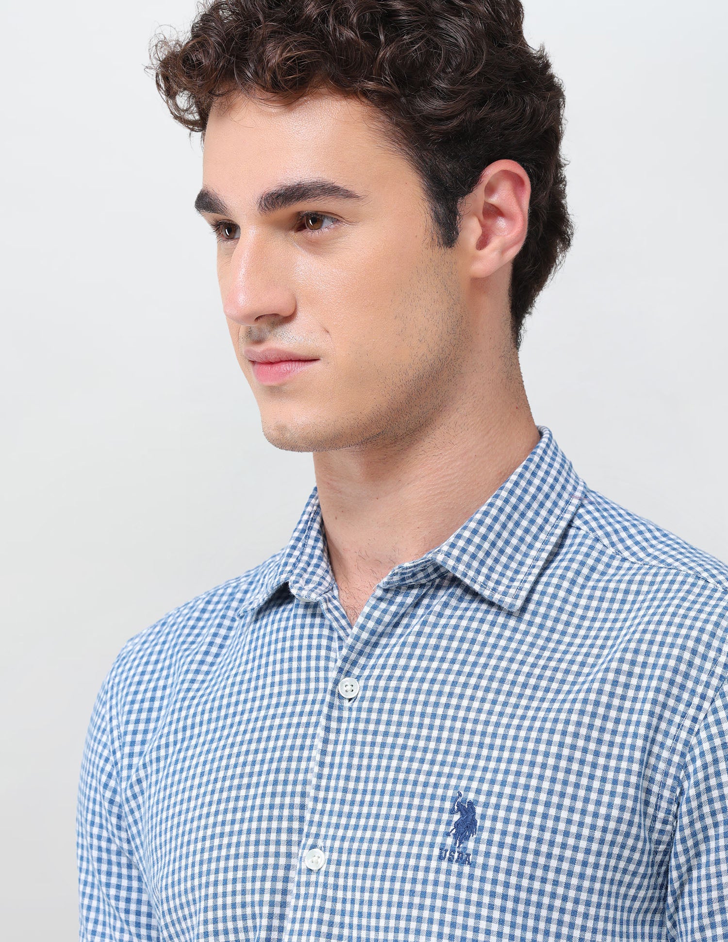 Gingham Checked Regular Fit Shirt - Image 7
