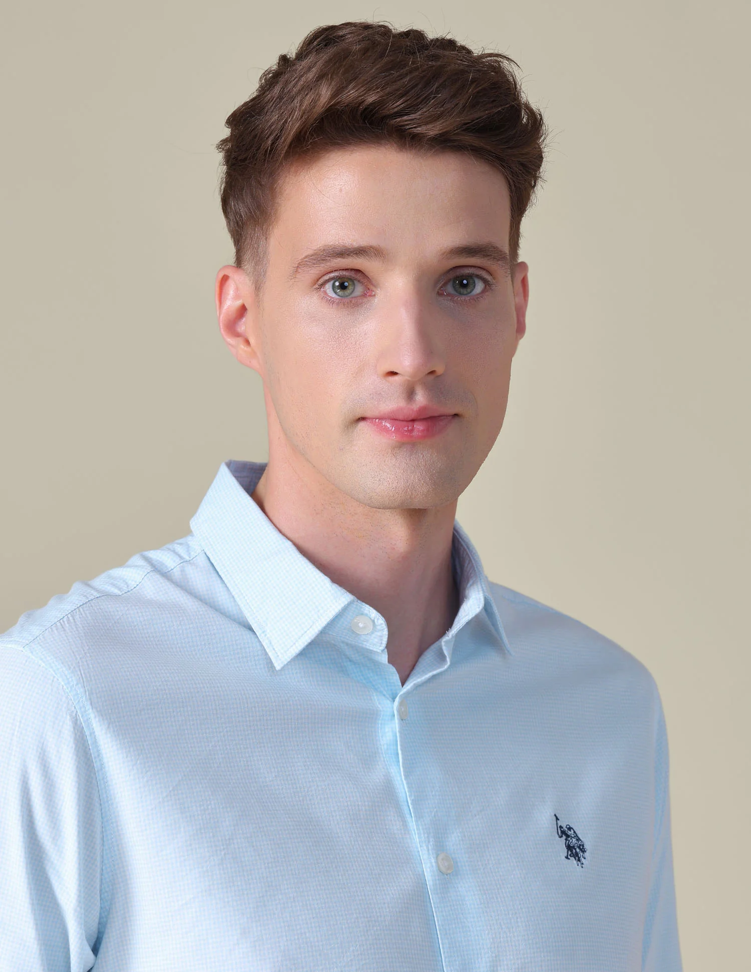 Gingham Checked Tailored Fit Shirt - Image 7