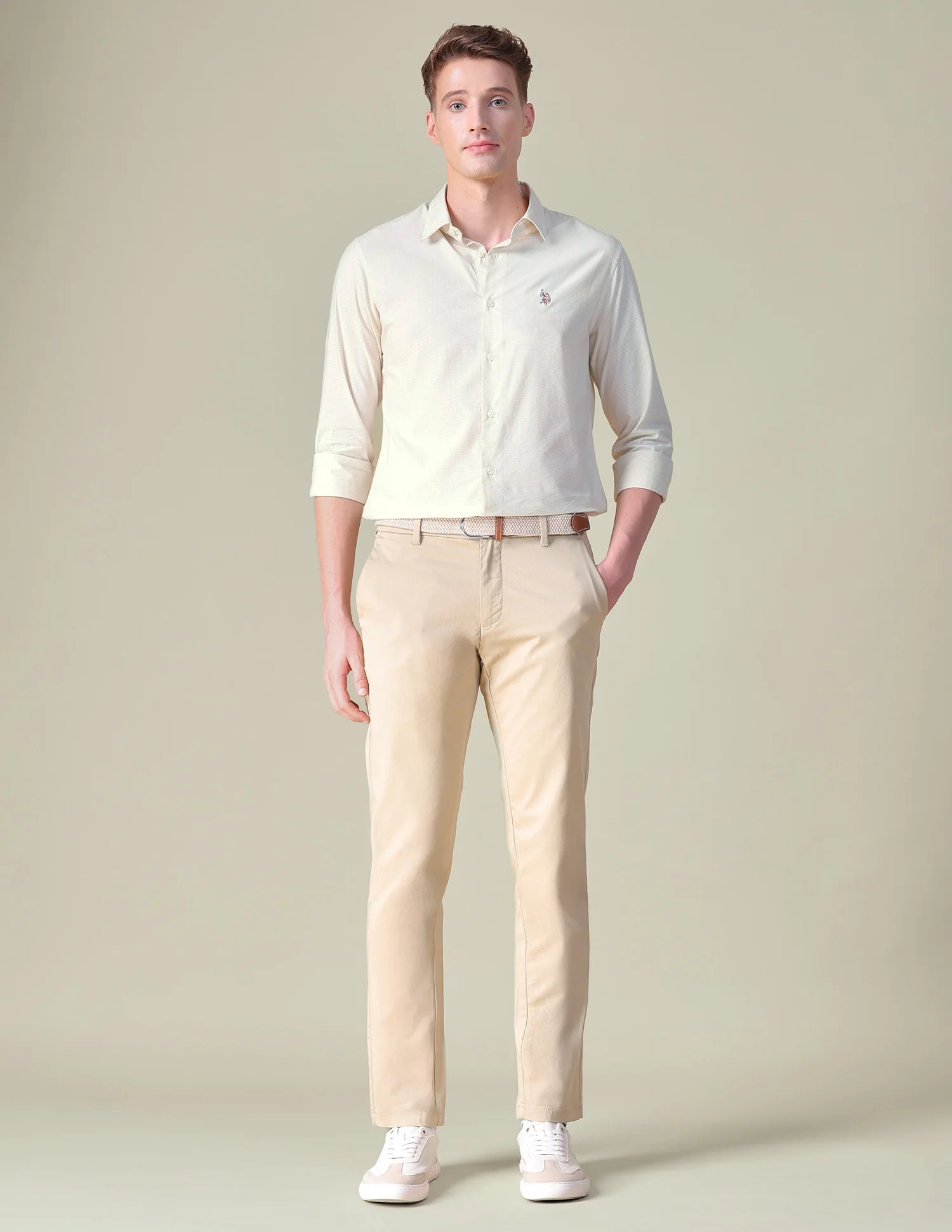 Gingham Checked Tailored Fit Shirt - Image 3