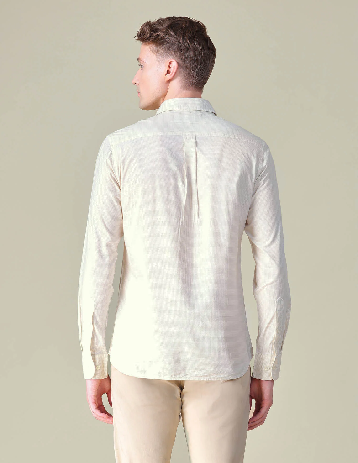 Gingham Checked Tailored Fit Shirt - Image 5