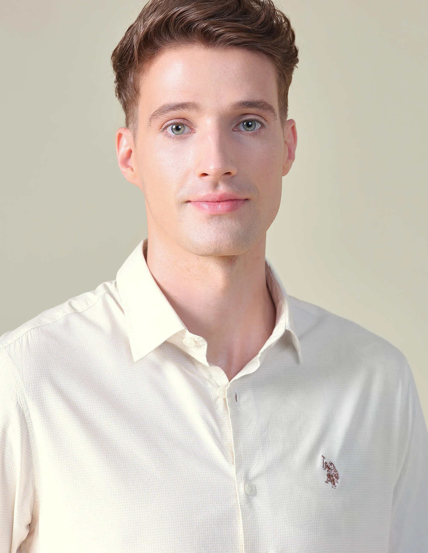 Gingham Checked Tailored Fit Shirt - Image 7