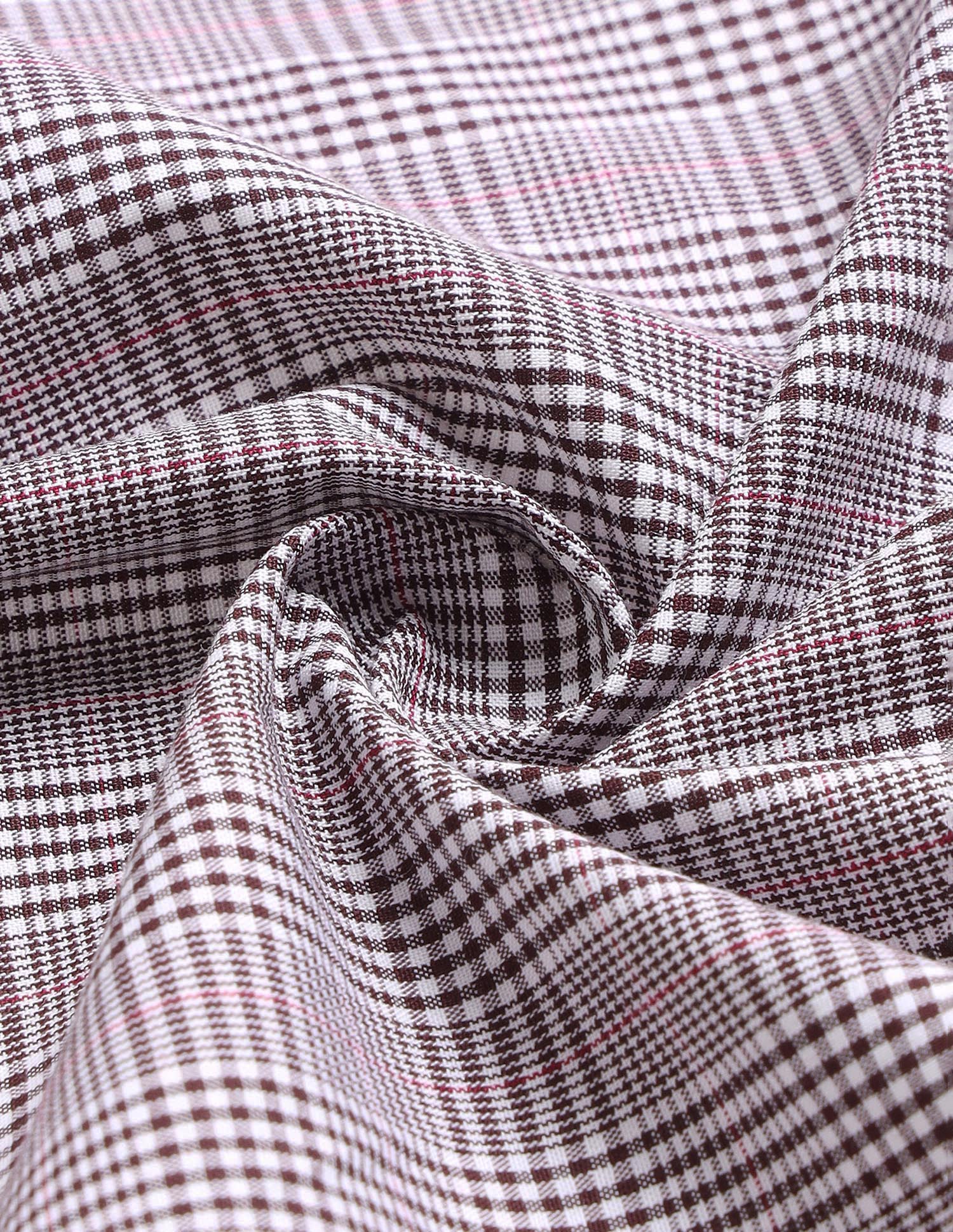Glen Checked Tailored Fit Shirt - Image 9