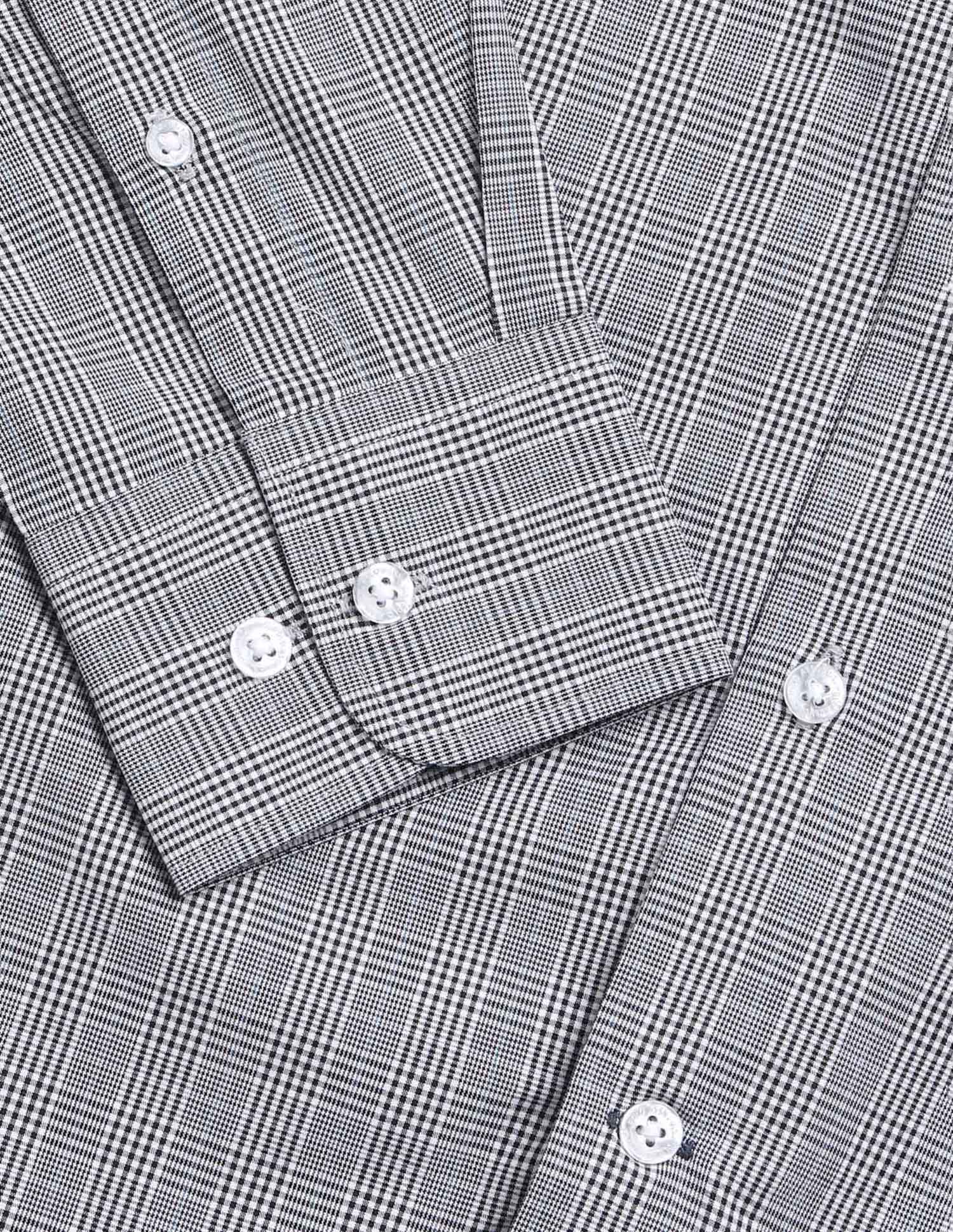 Glen Checked Tailored Fit Shirt - Image 8