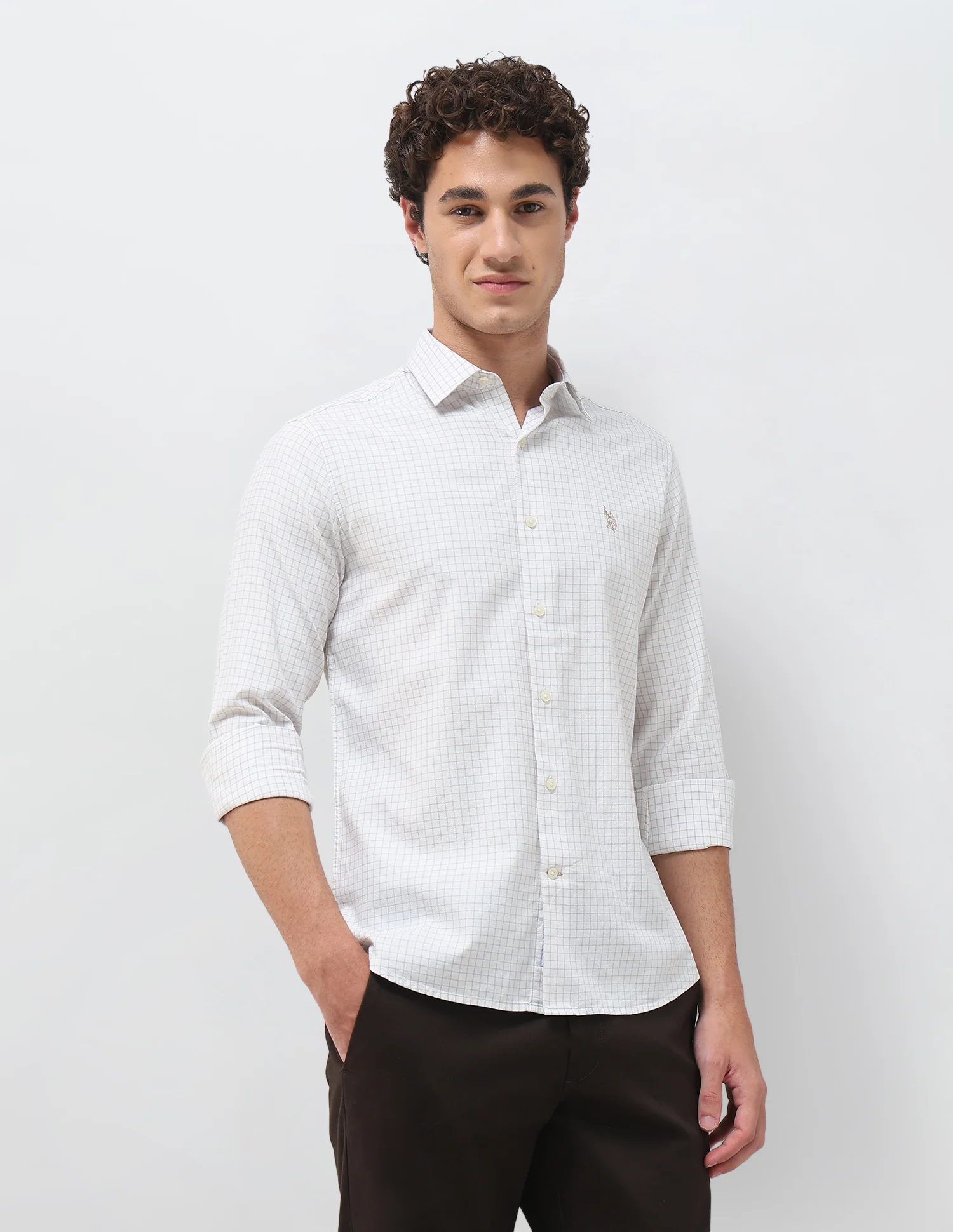 Graph Checked Regular Fit Shirt - Image 4