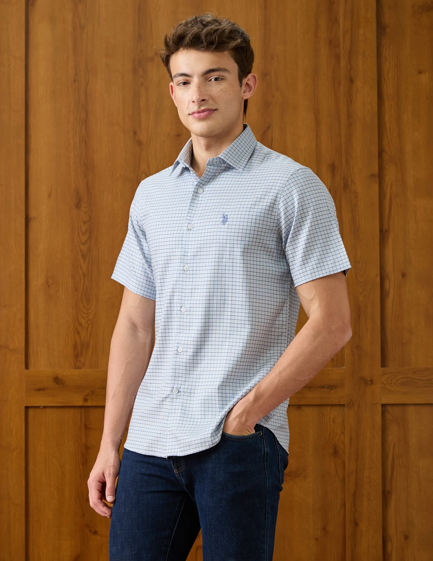 Graph Checked Twill Shirt - Image 4