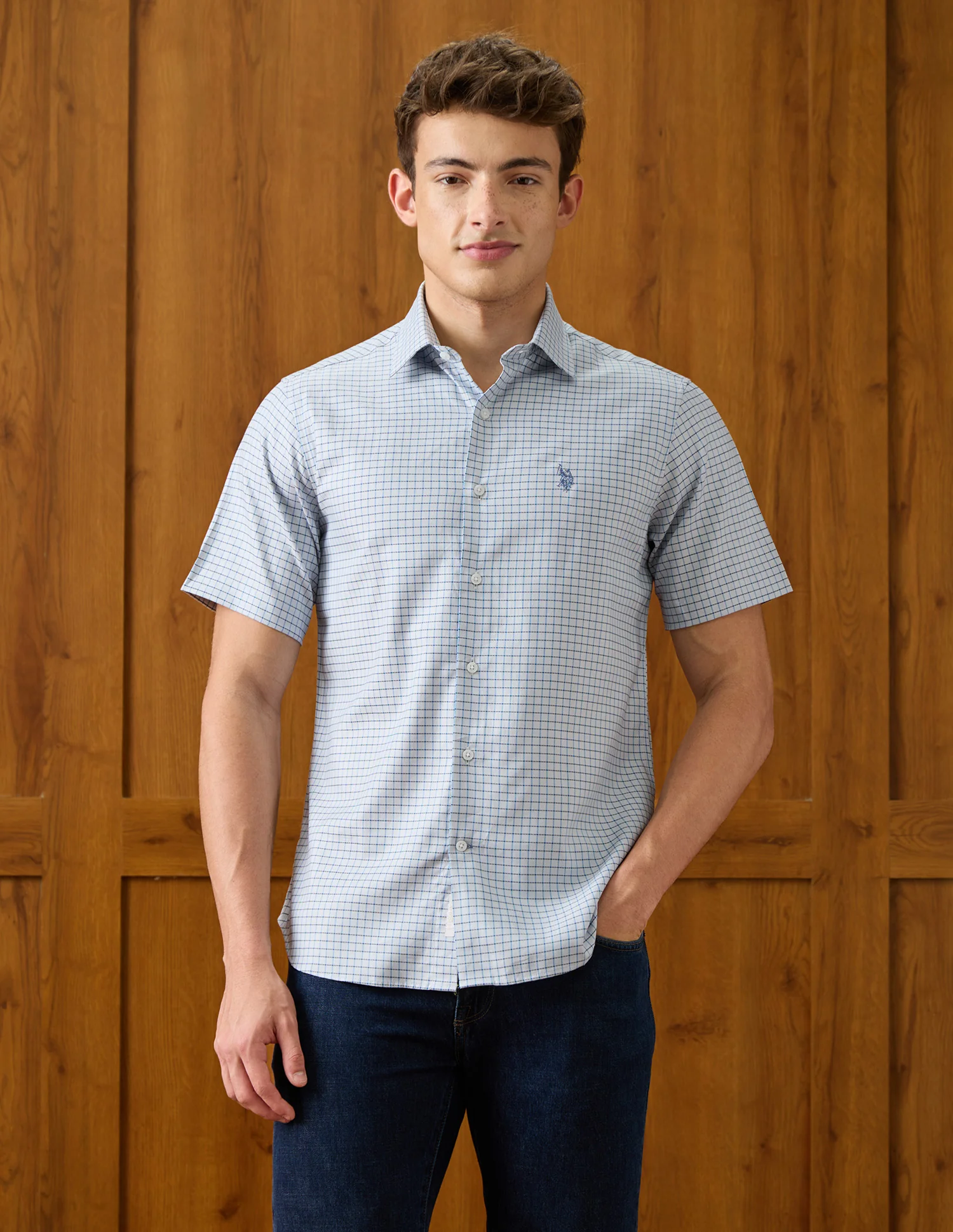 Graph Checked Twill Shirt - Image 6