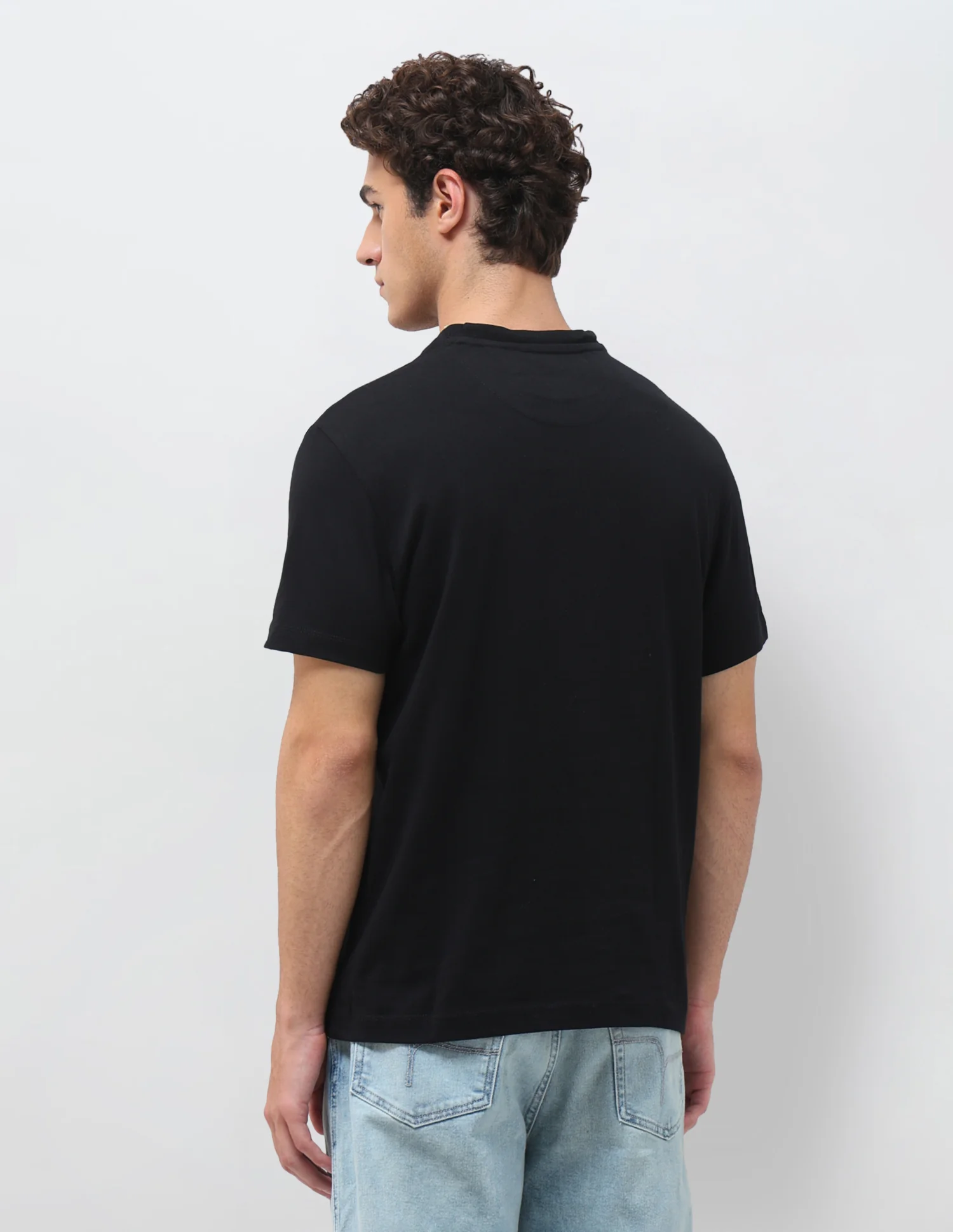 Graphic Brand Embossed Slim Fit T-Shirt - Image 5